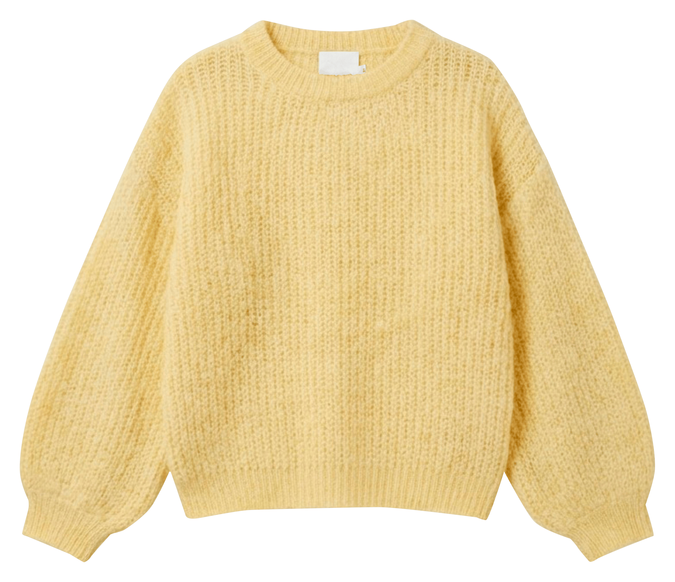 Round-neck oversized sweater INDI & COLD Yellow