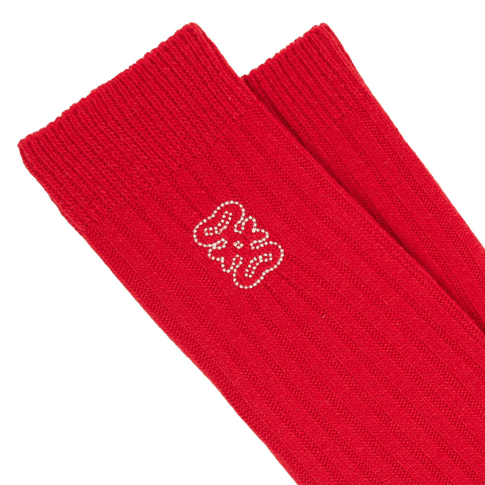 Ribbed high socks with logo SANDRO