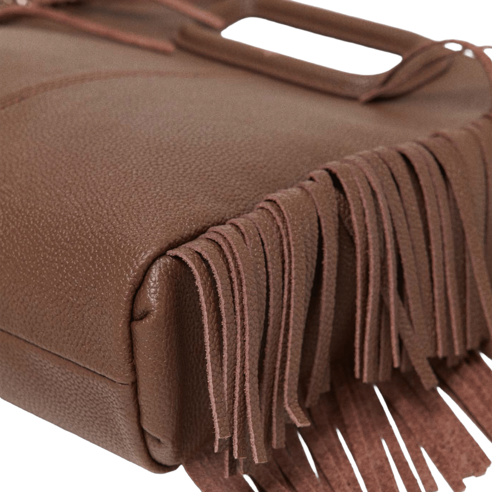 Leren clutch MAJE Bruin