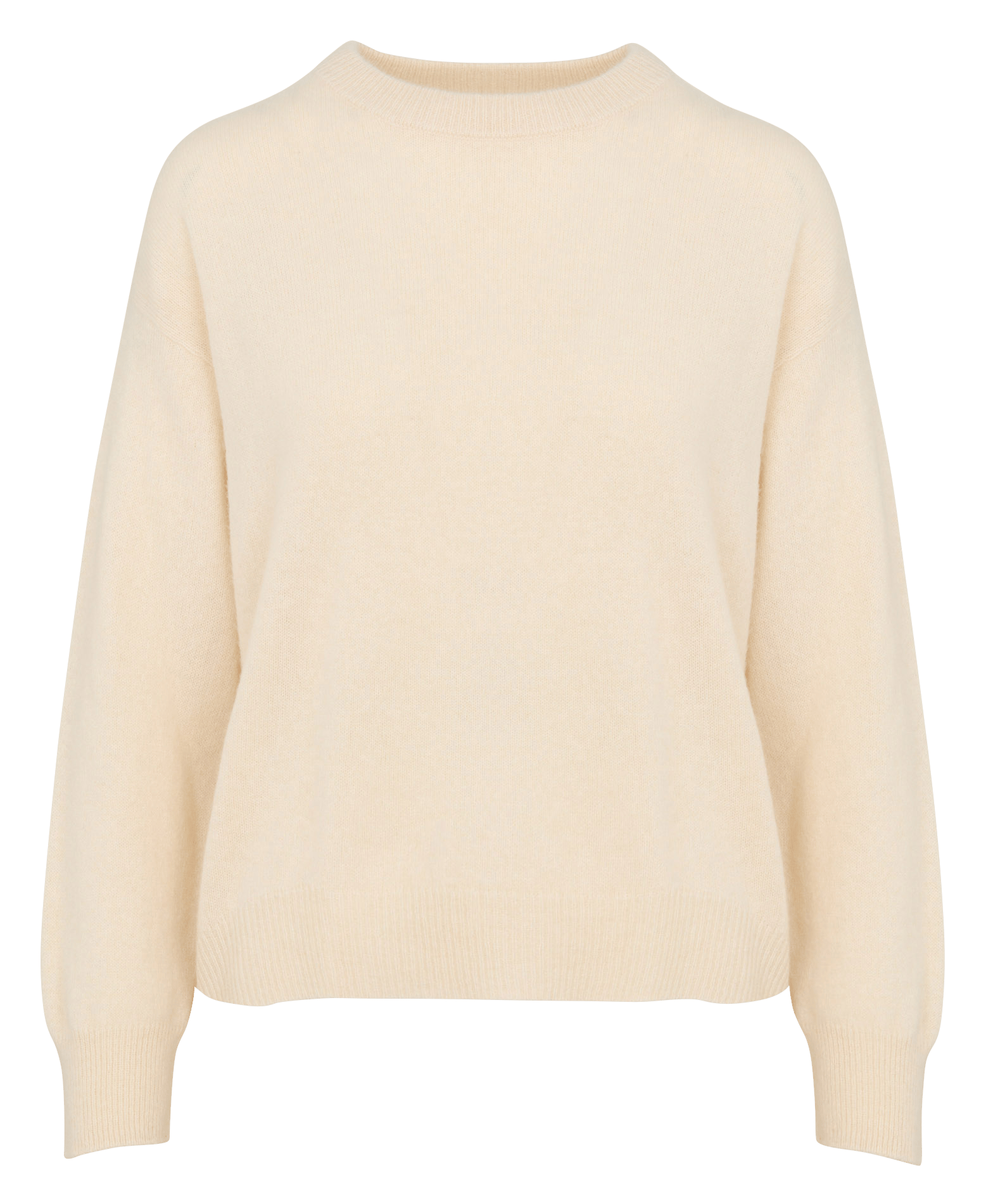 Straight-fit trui van wolmix met ronde hals MAJESTIC FILATURES