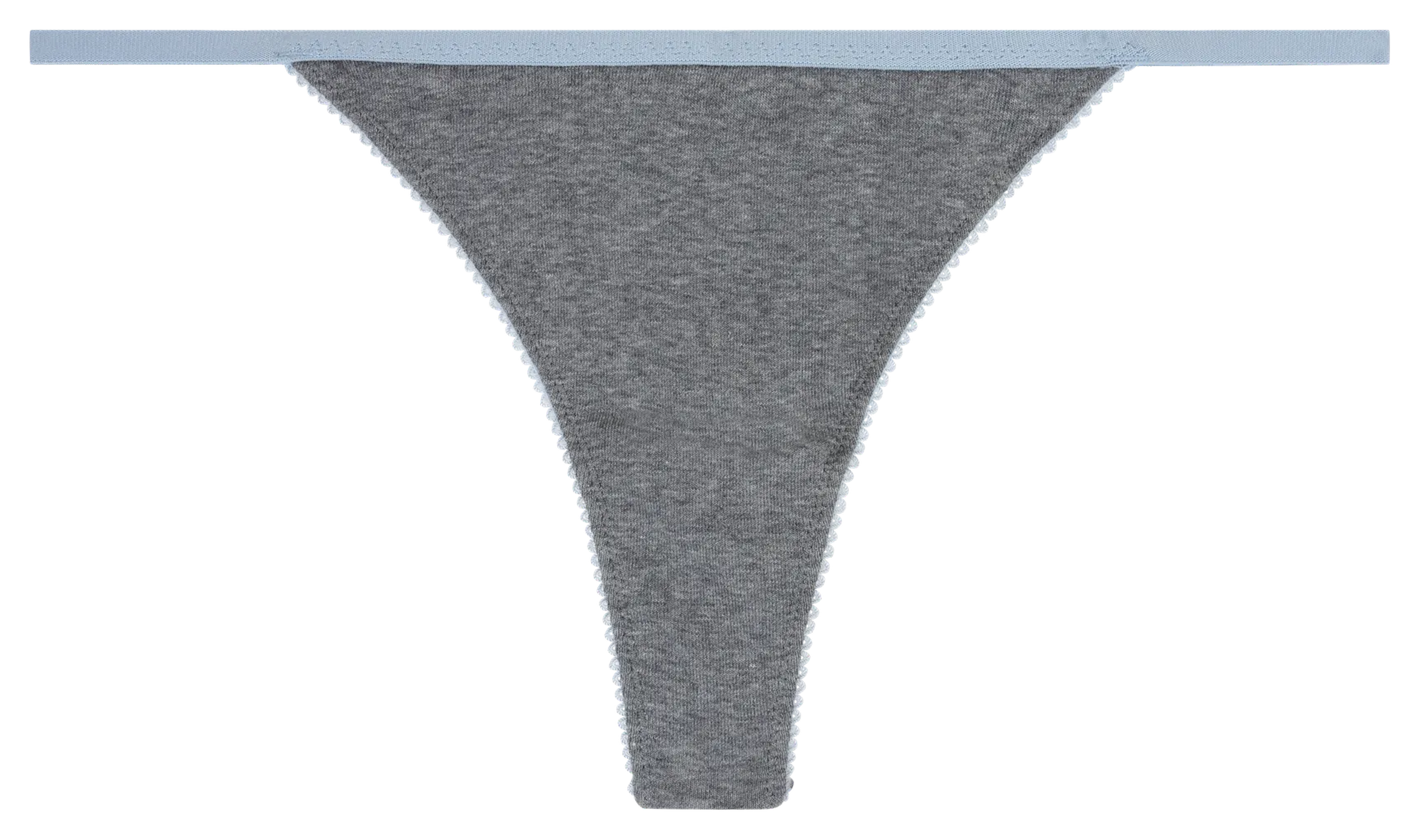 String uni à détail dentelle LOVE STORIES Gris