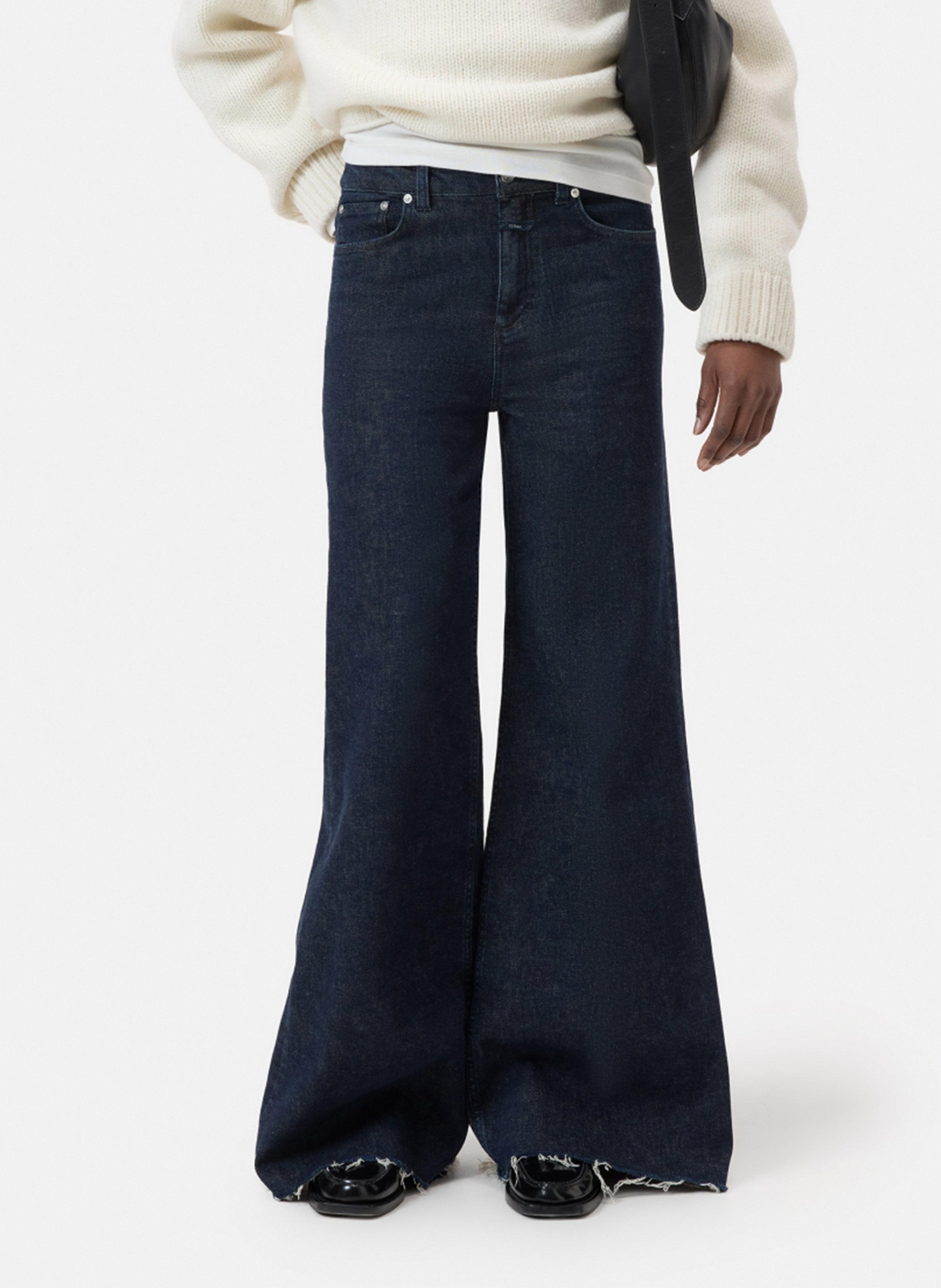 Wide-leg jeans in a cotton blend CLOSED Blue