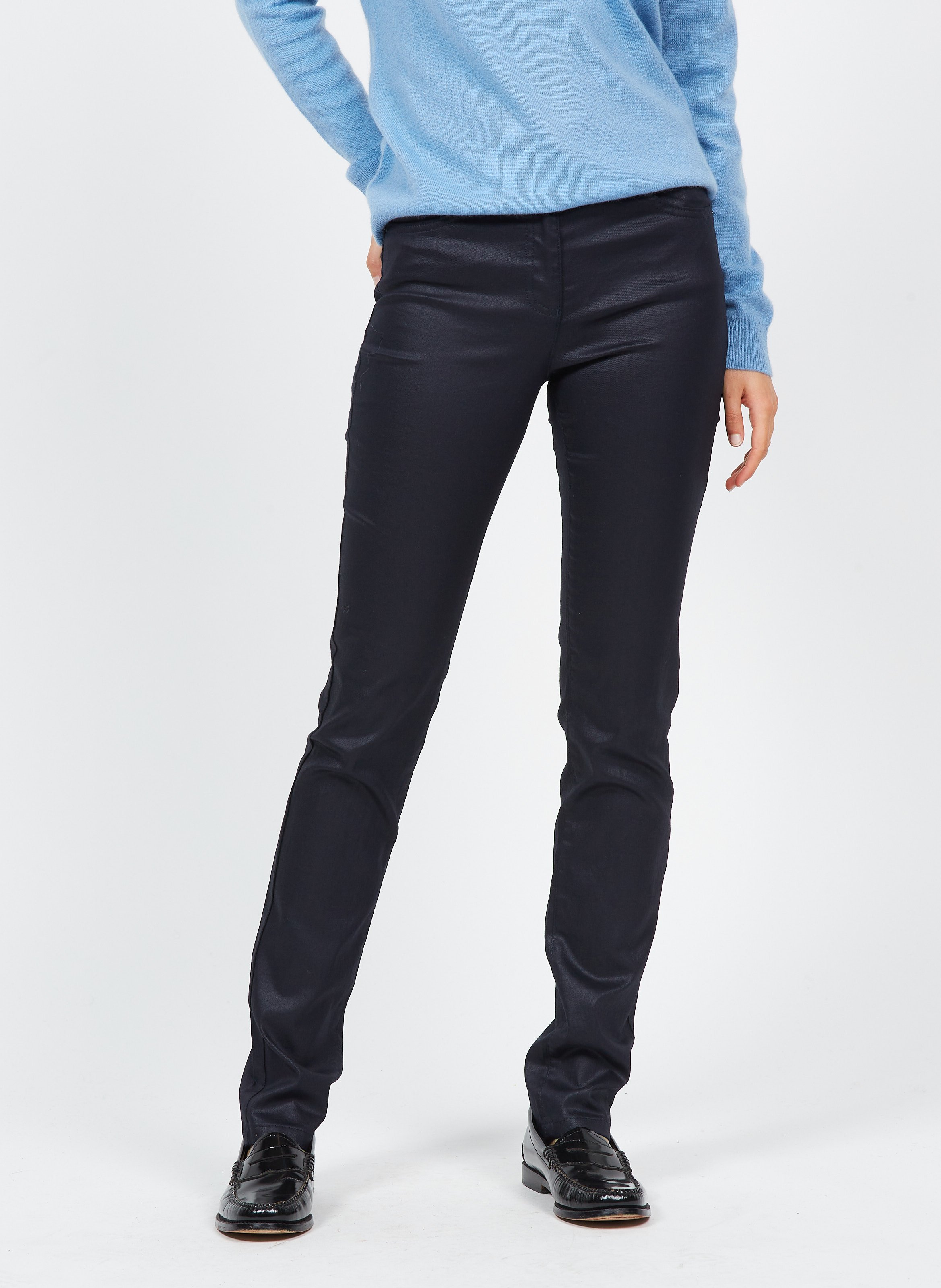 Pantalon Slim Blanc Caroll Pour Femme - Taille 38, En Denim, Occasion Très Bon état