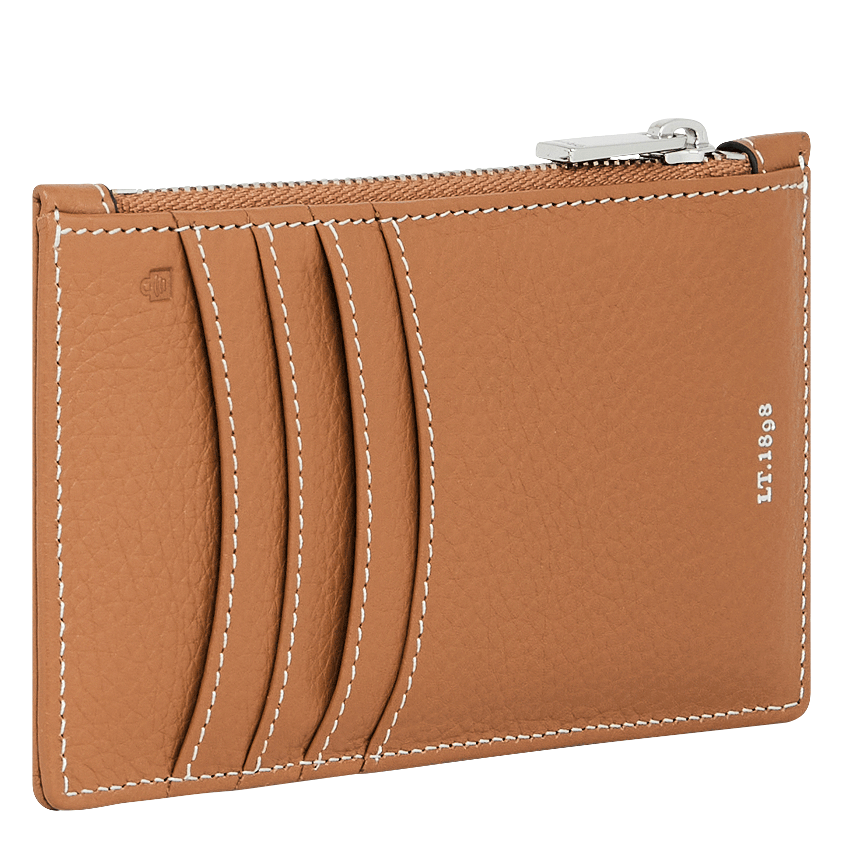 Porte-cartes en cuir grainé  LE TANNEUR Marron