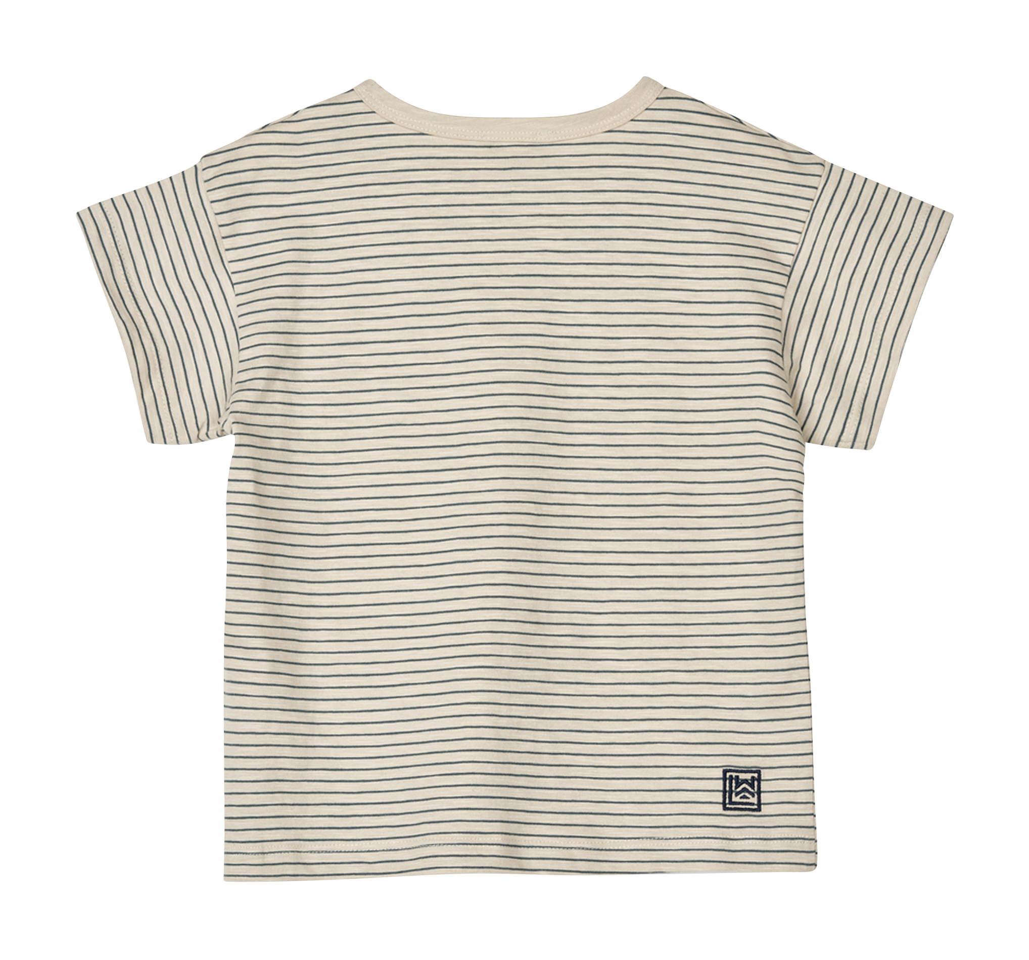 Round-neck striped organic cotton T-shirt LIEWOOD White