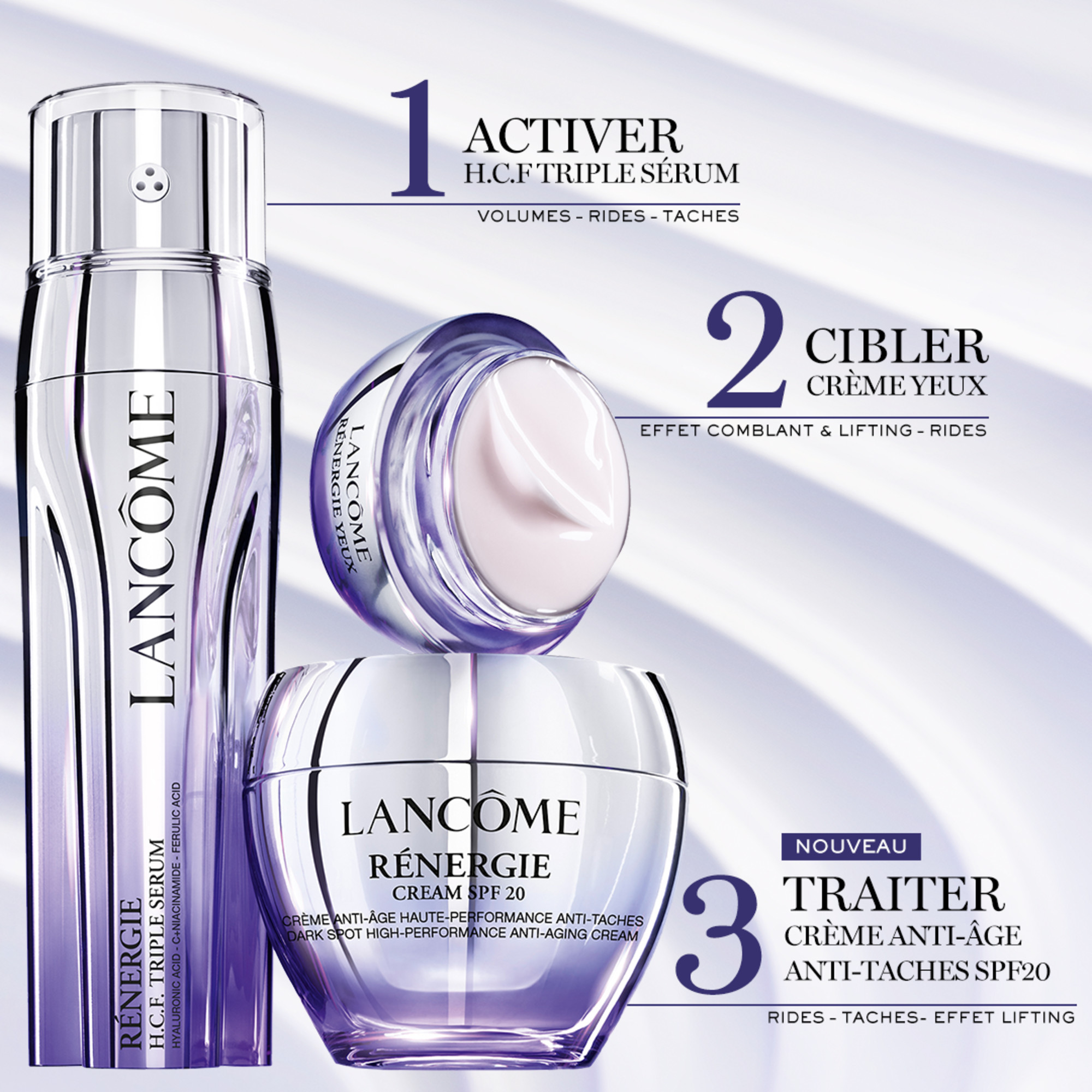 Rénergie Crème Anti-Âge Haute Performance SPF20 LANCÔME No color