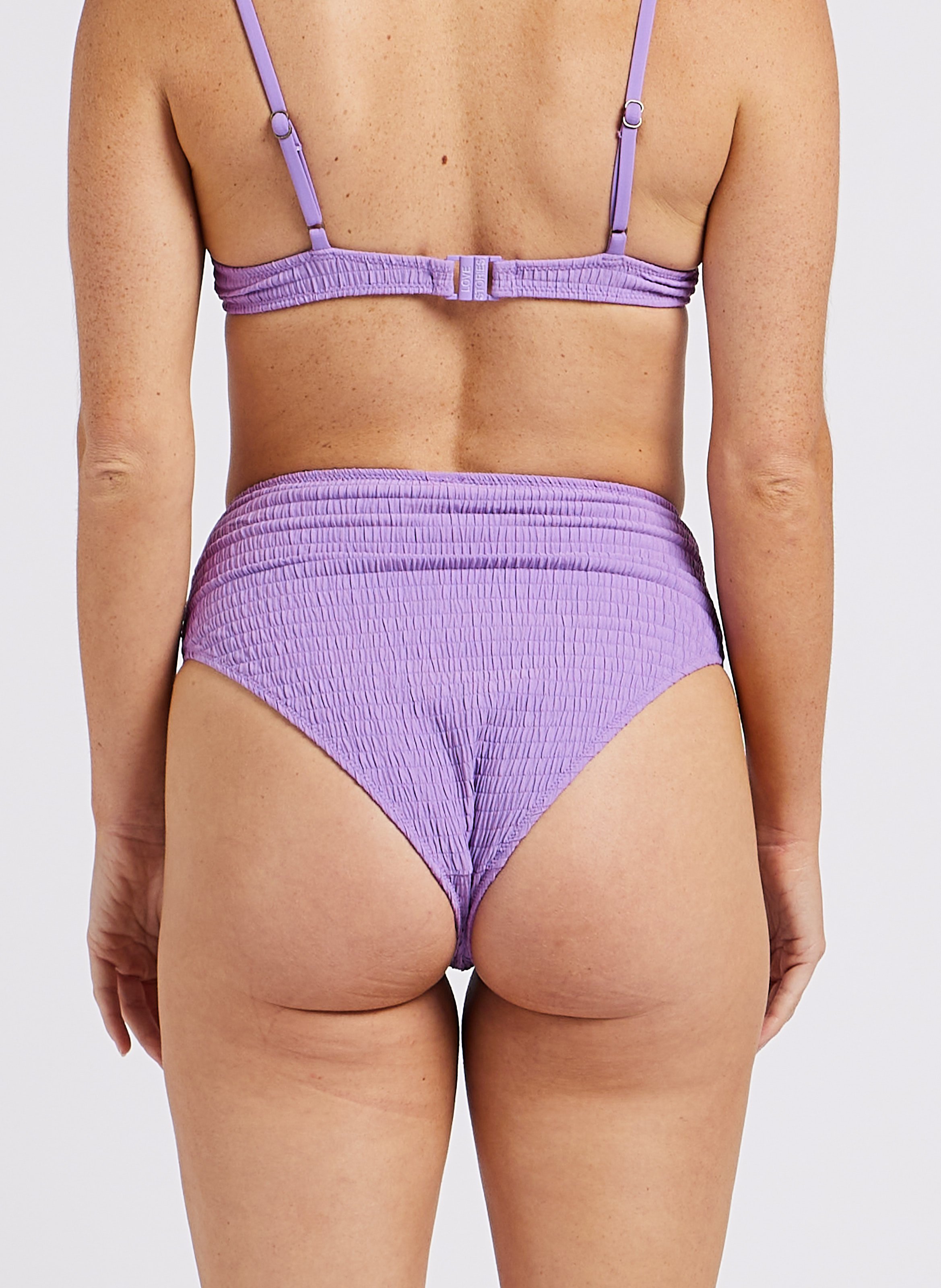 Bas de maillot taille haute LOVE STORIES Violet