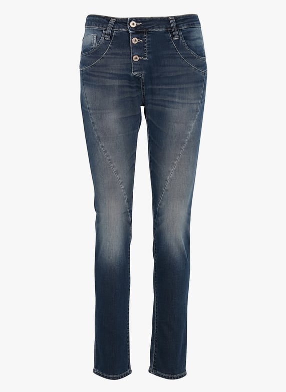 Jeans mom in misto cotone Blu denim Please Donna Place des