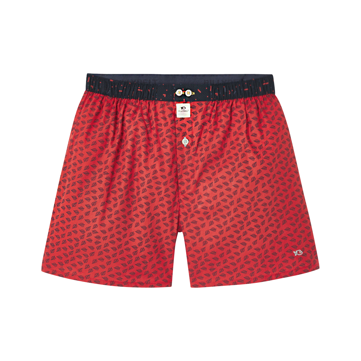 Organic cotton boxer shorts BILLYBELT Red