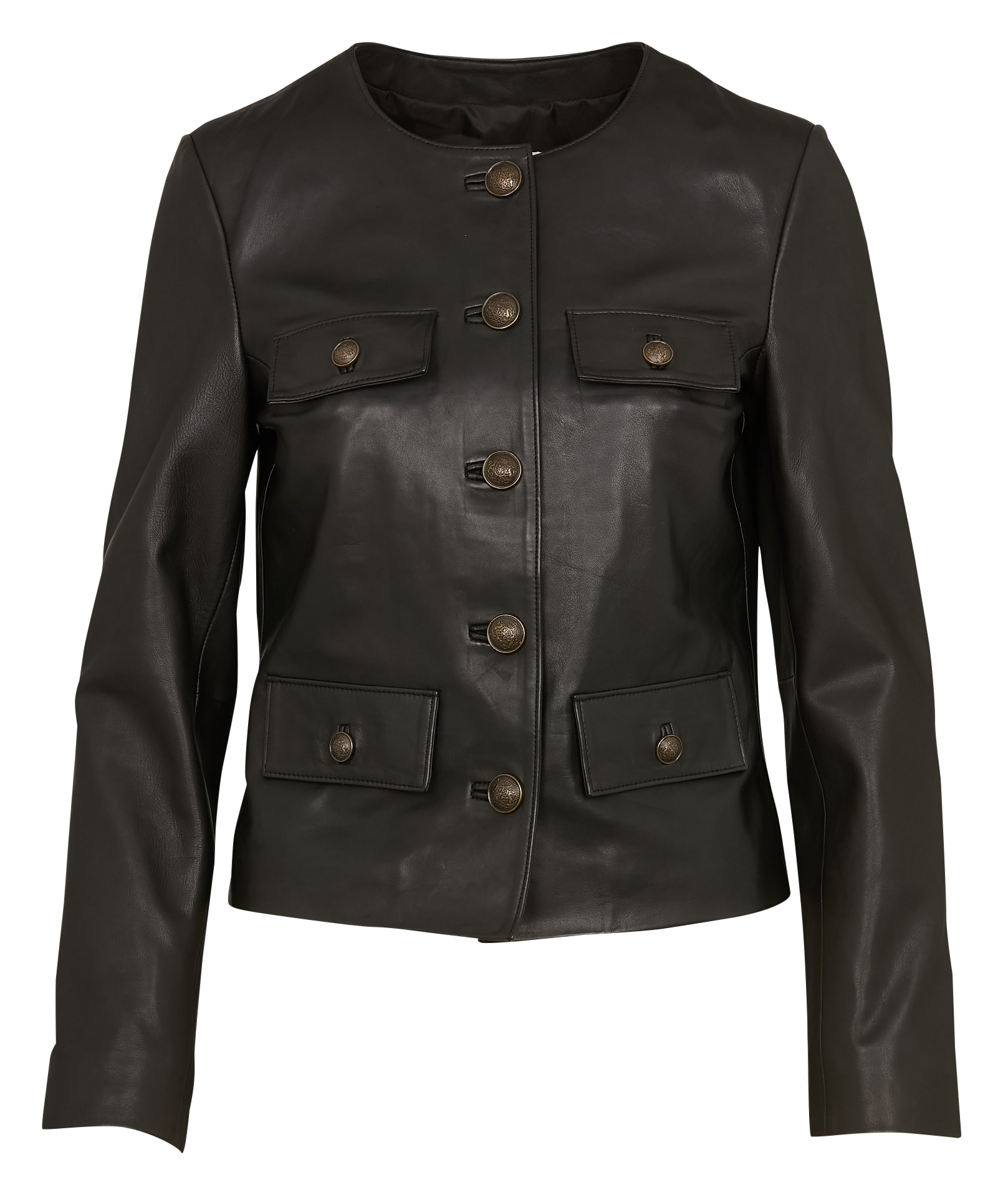 Leather jacket MAISON 123 Black
