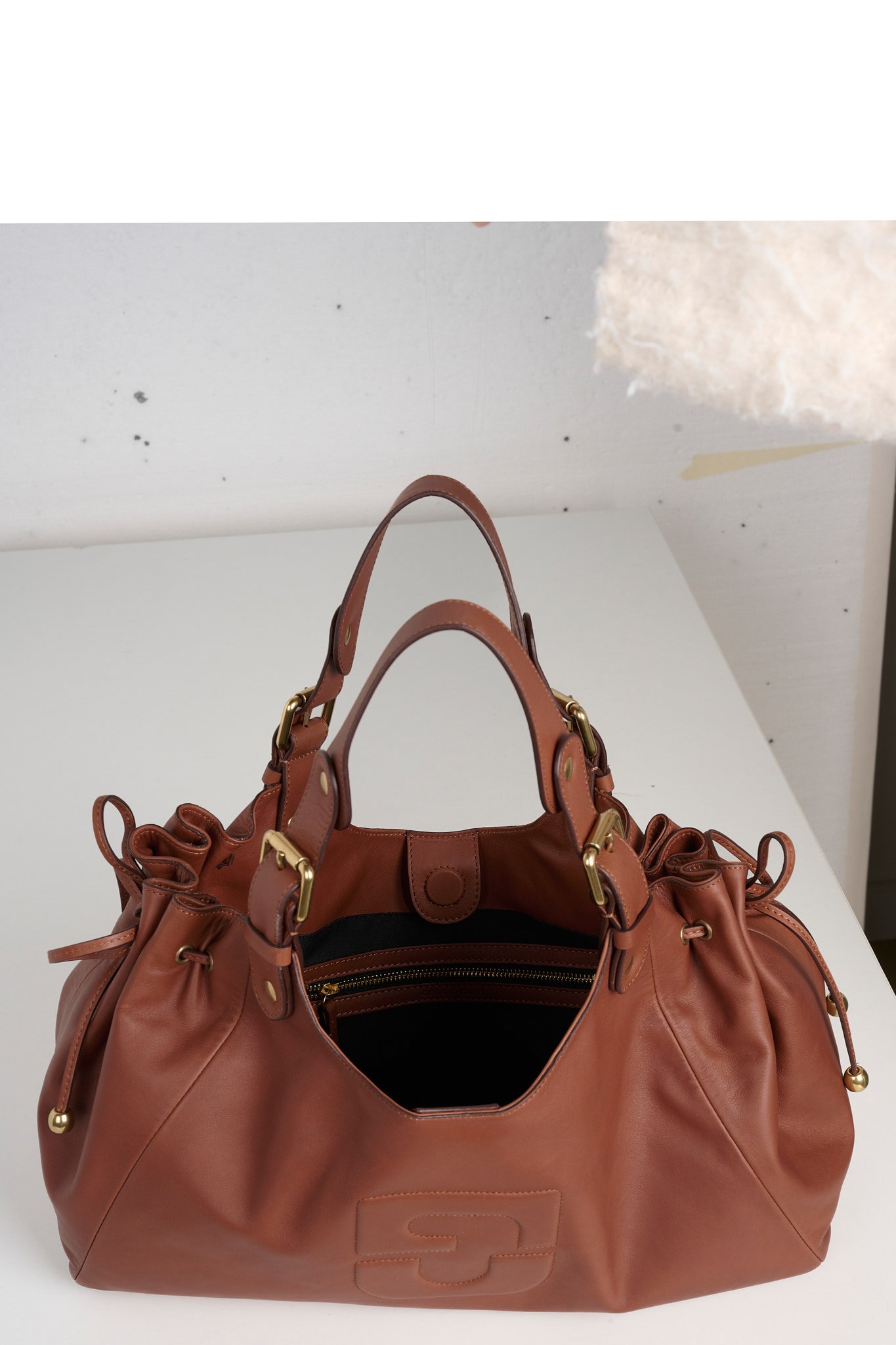 Sac à main en cuir GERARD DAREL Marron