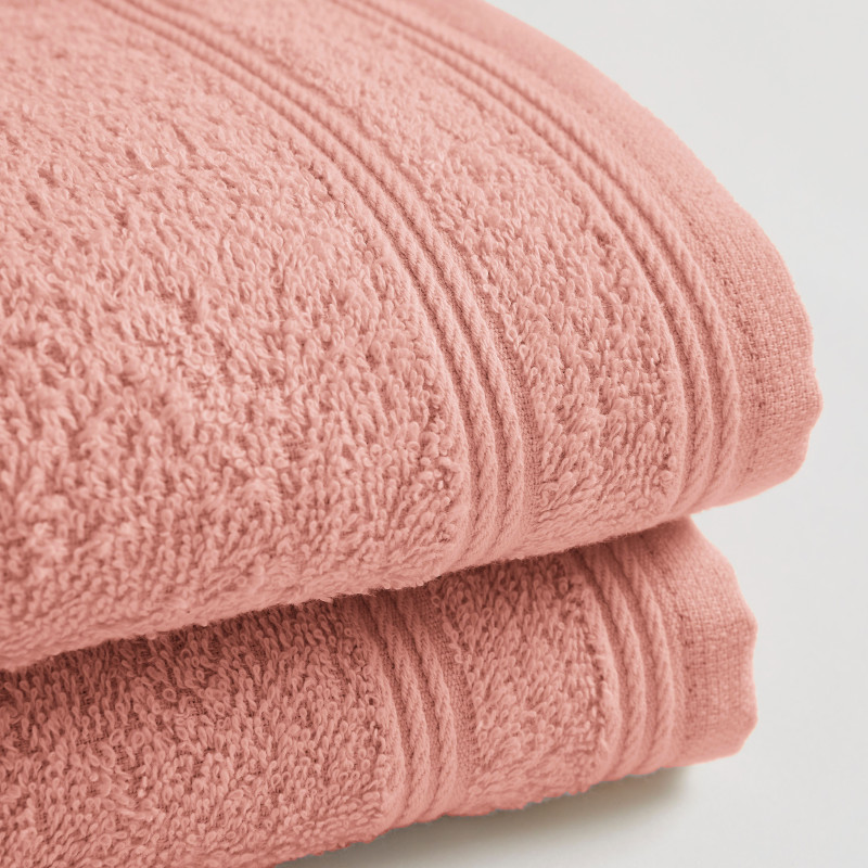 100% combed cotton hand towel COTON PUR Pink