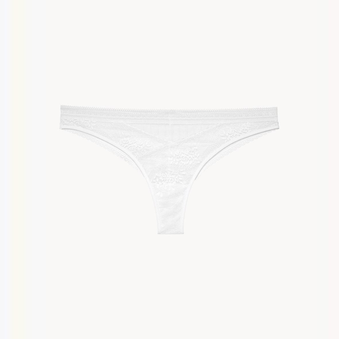 Cotton tanga PASSIONATA White