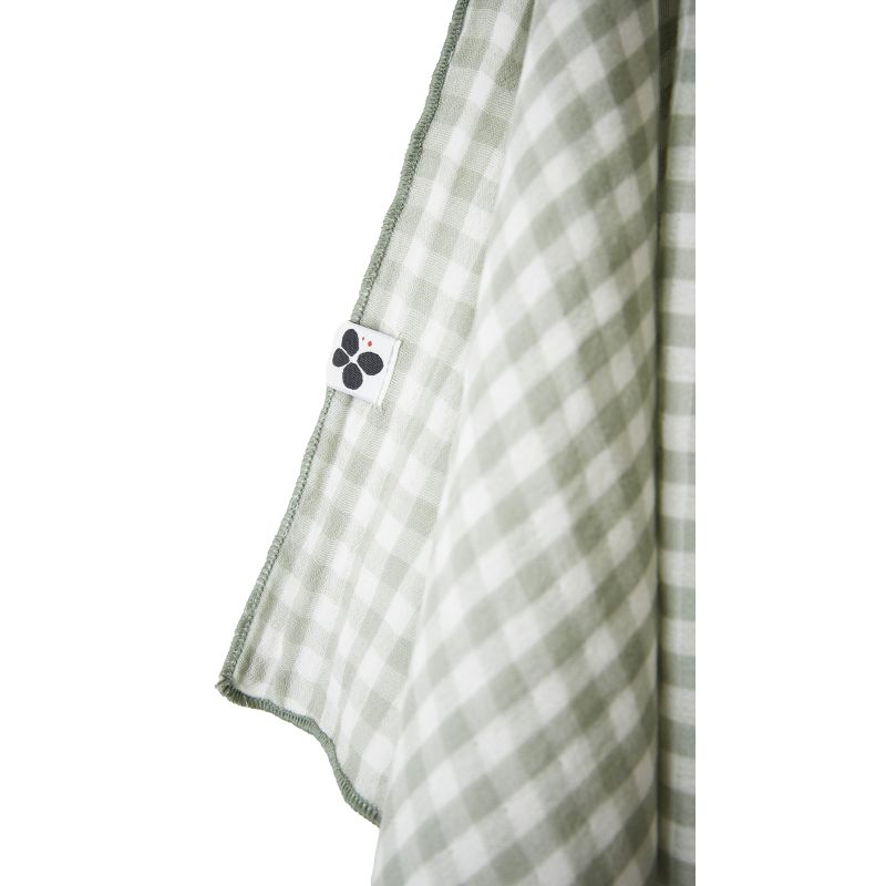 Lot de 2 essuie-mains en gaze de coton L'EFFET PAPILLON Vert