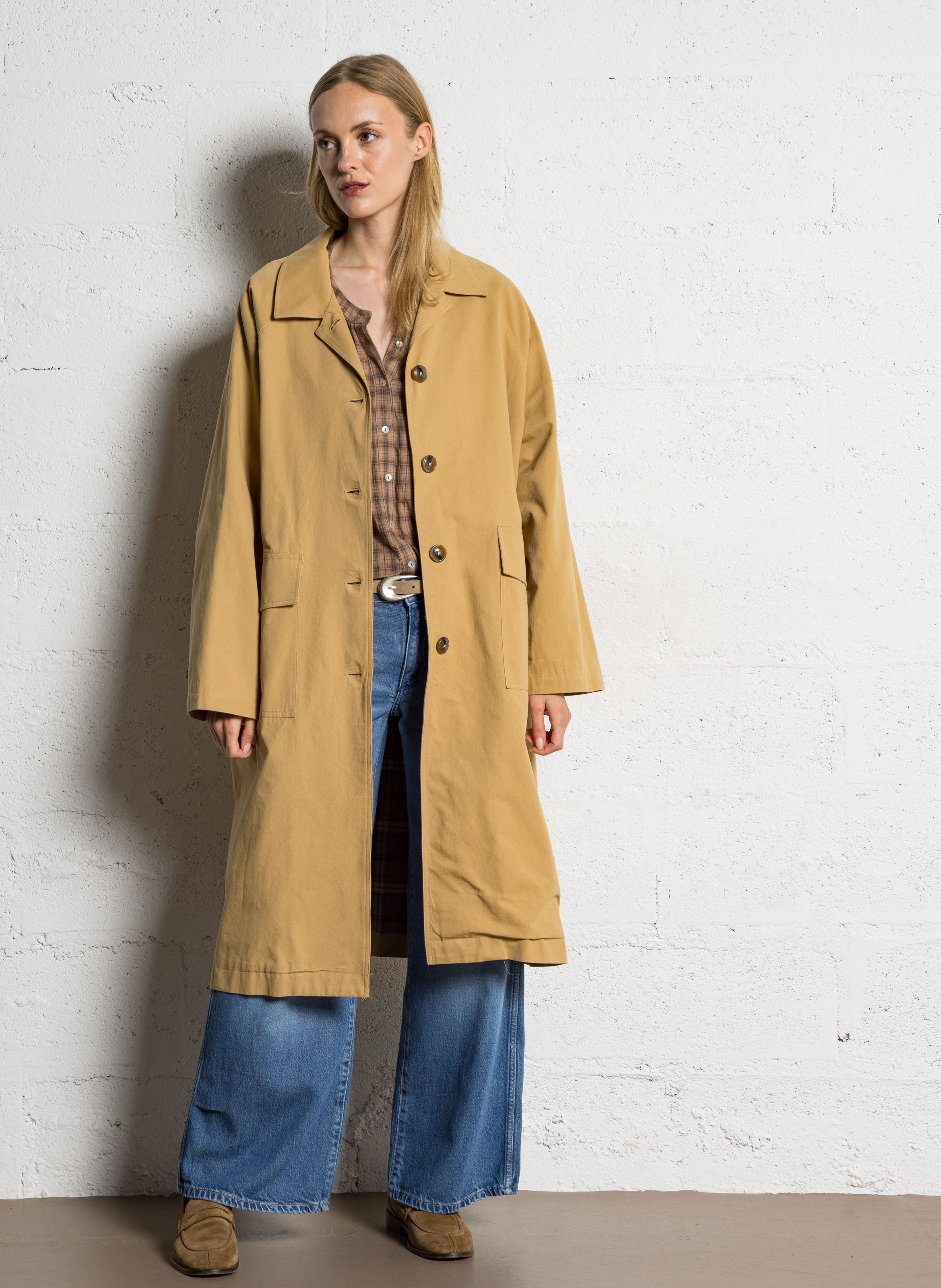 Trench oversize en coton JC SOPHIE Marron