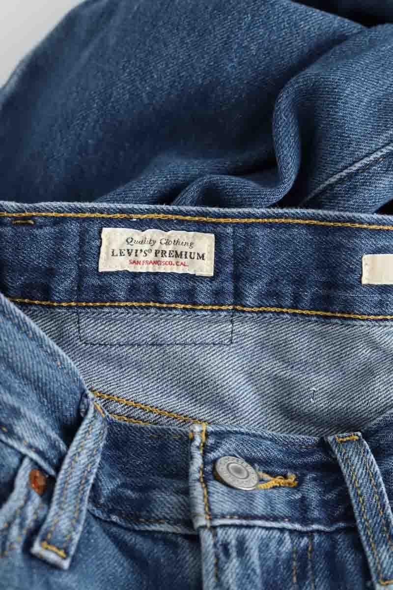 Cotton straight jeans LEVI'S - Seconde main Blue