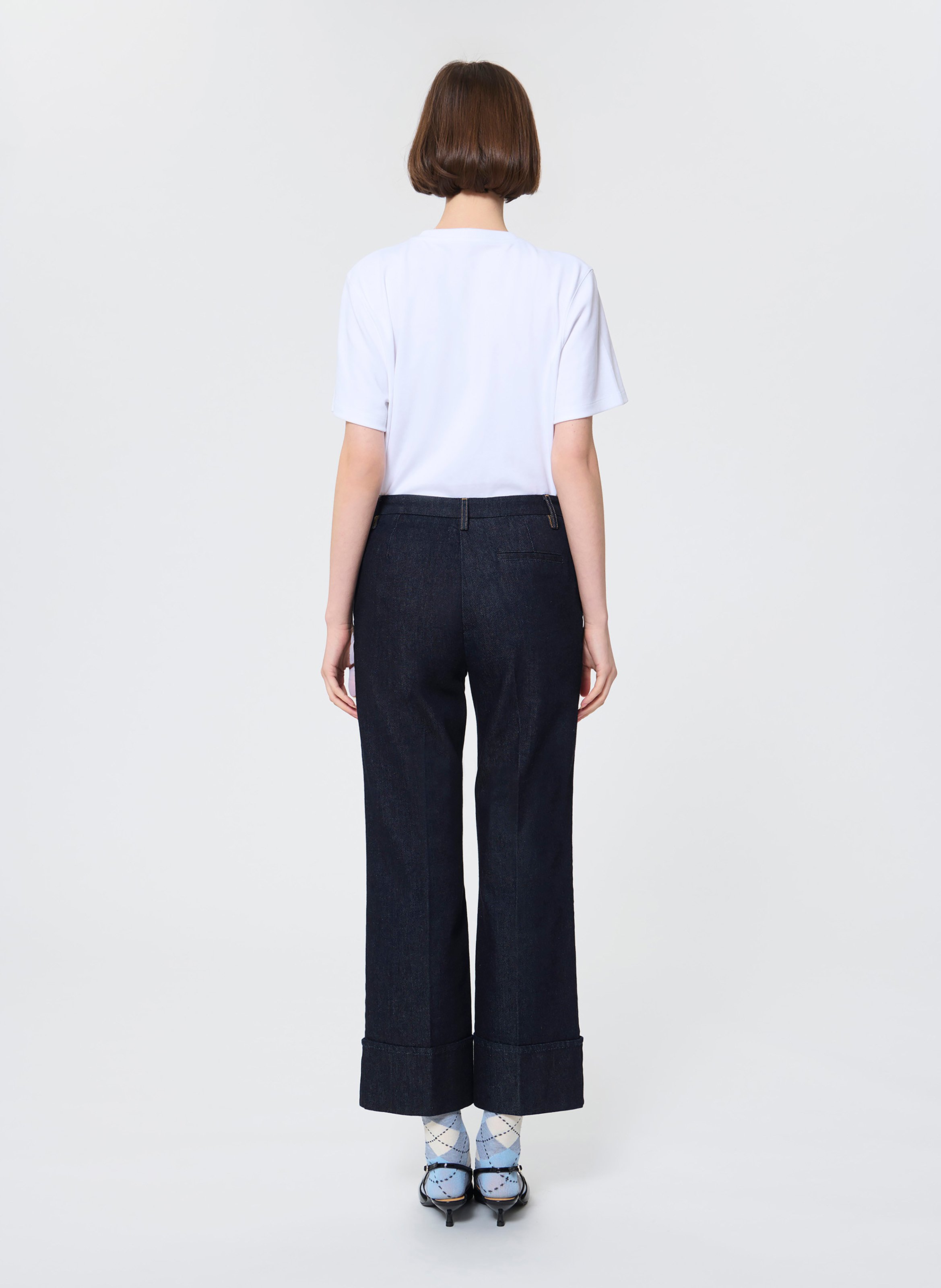 Jean large en denim brut  TARA JARMON Bleu