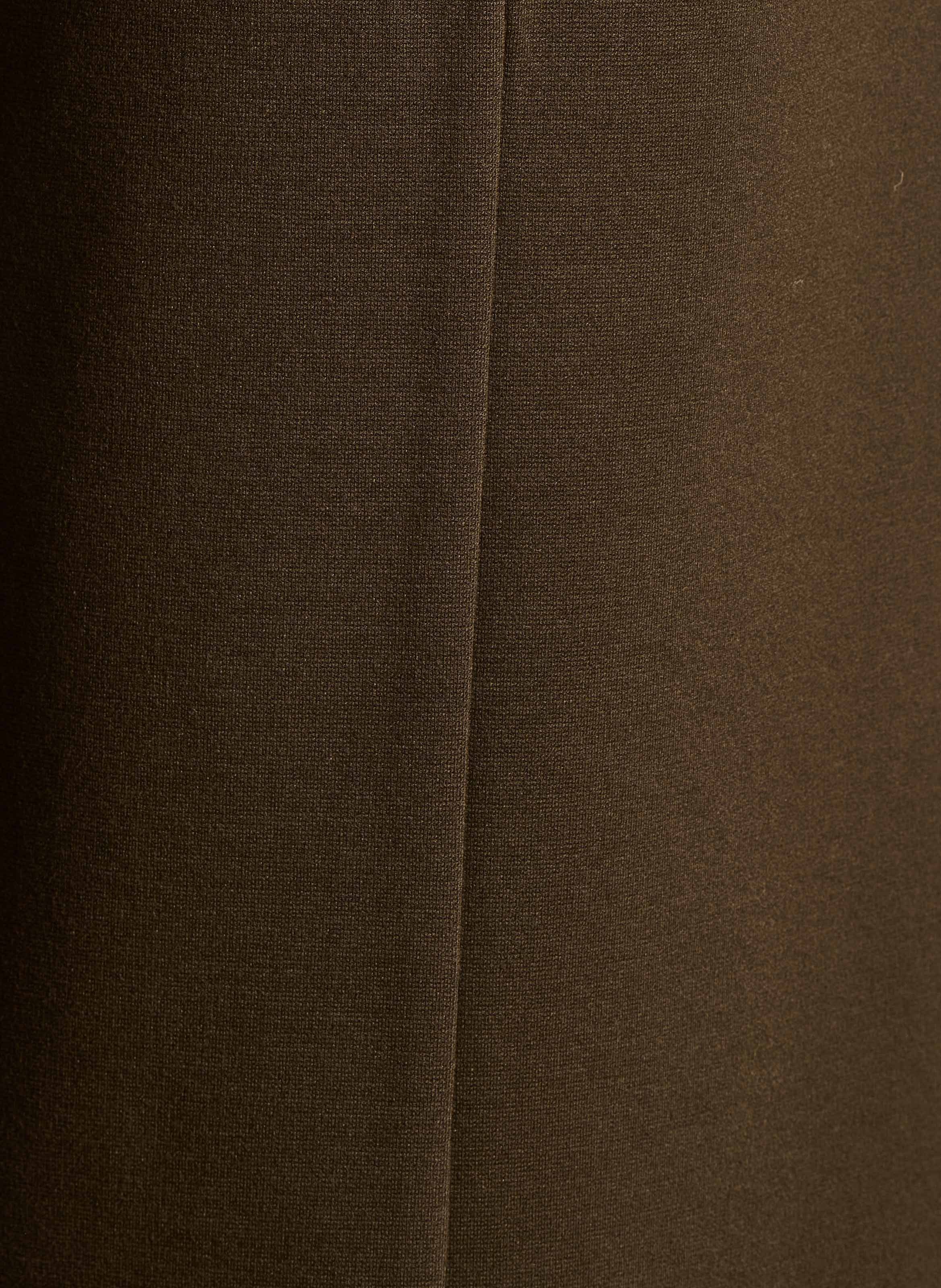 Cropped straight-leg pants LA FEE MARABOUTEE Brown