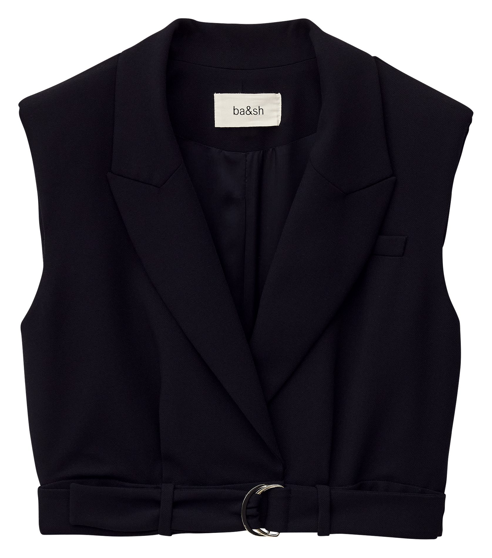 Top with tailored collar BA&amp;SH Blue