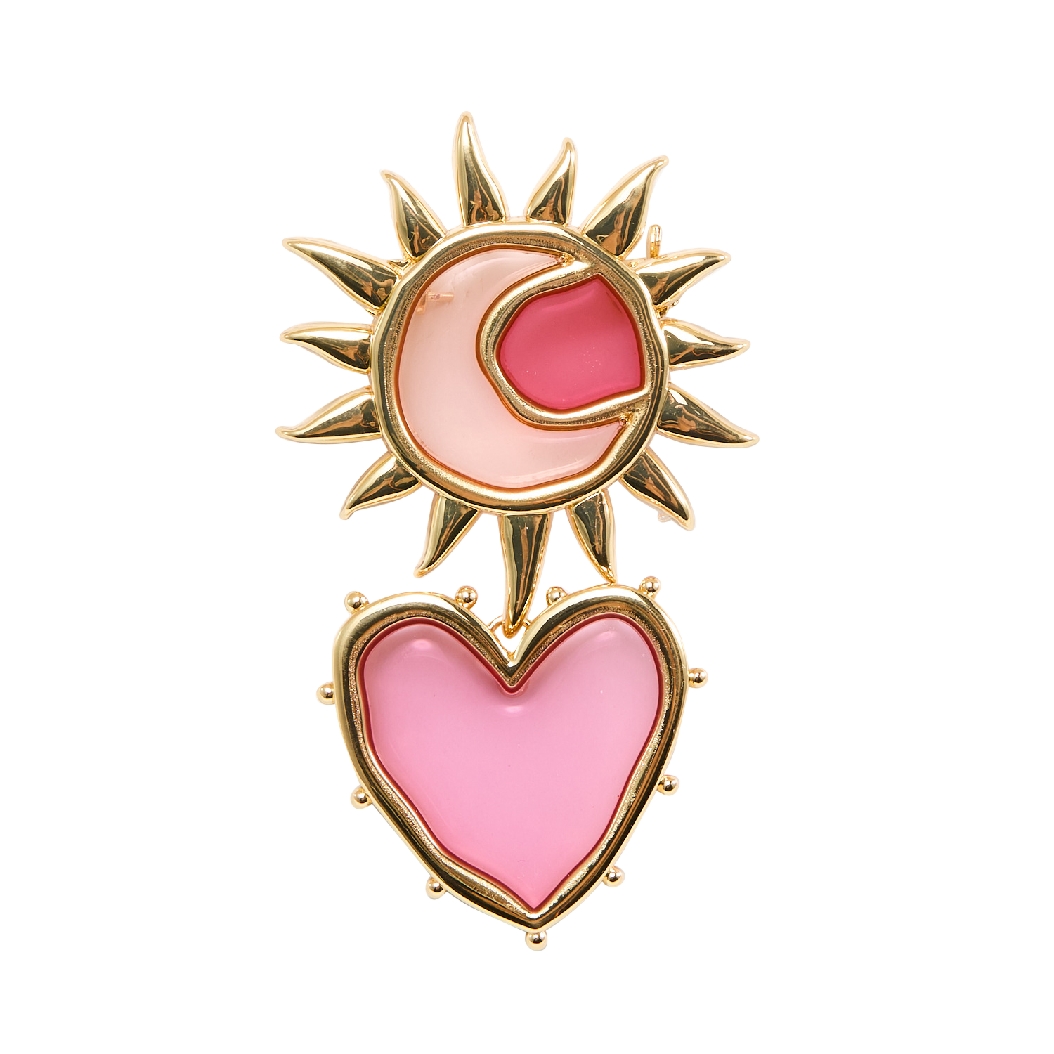 Broche en laiton mélangé DES PETITS HAUTS Doré