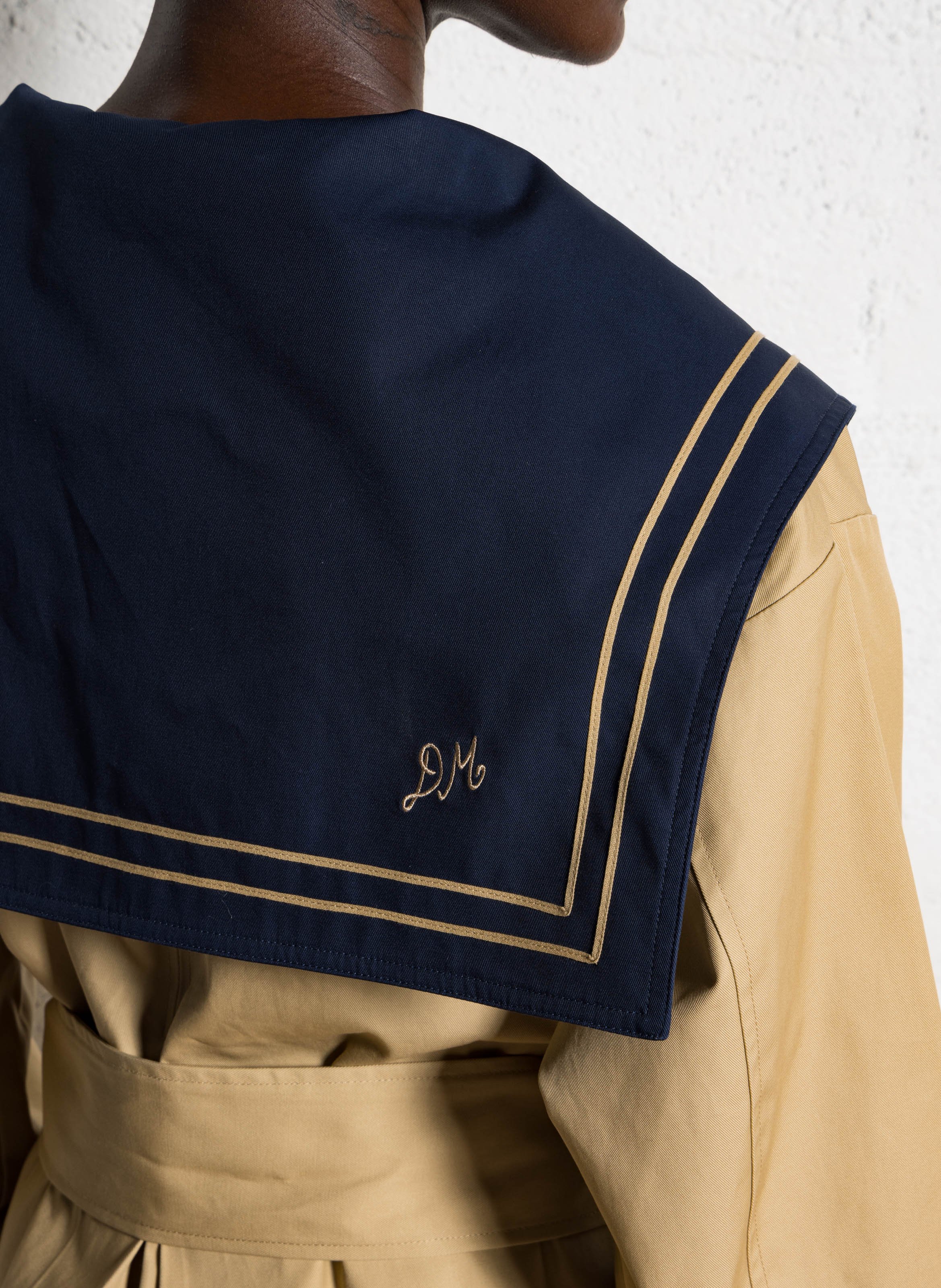 Trench en coton bio DAMSON MADDER Beige