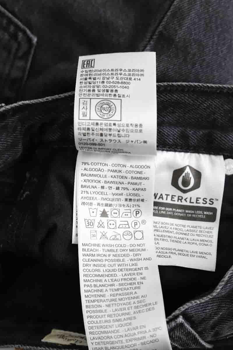 Cotton skinny jeans LEVI'S - Seconde main Black