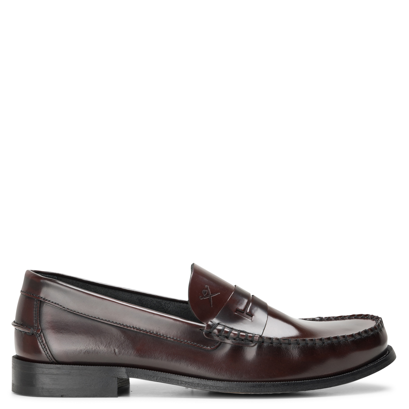 Mocassins en cuir HACKETT Rouge