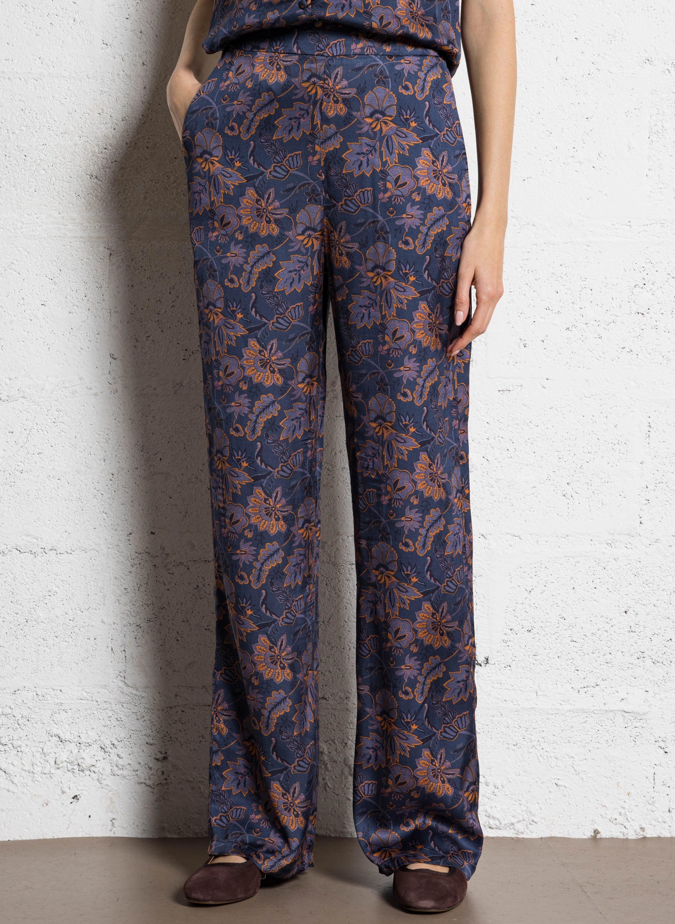 Pantalon droit fluide I CODE Violet