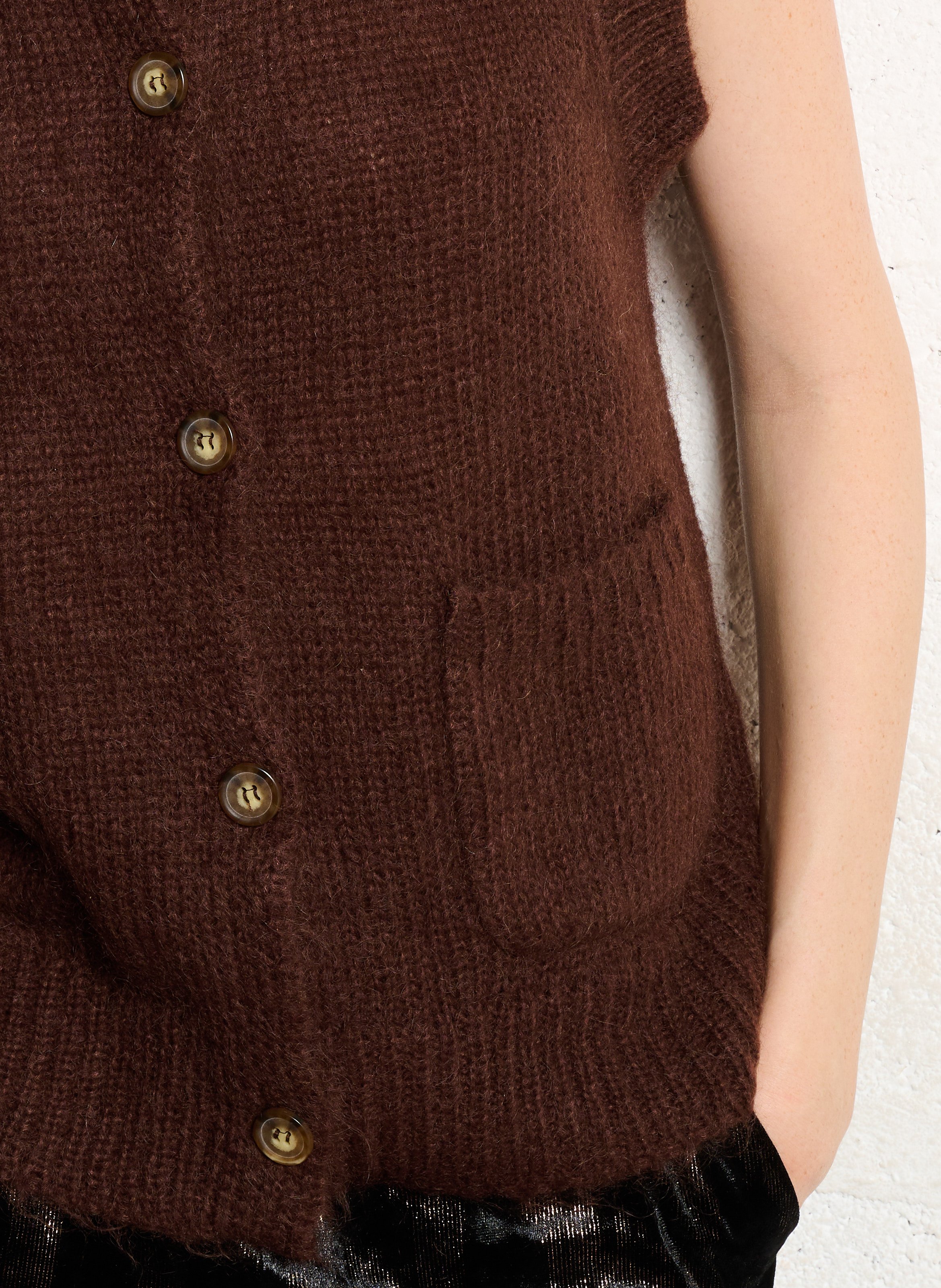 Alpaca wool sweater BELLA JONES Brown