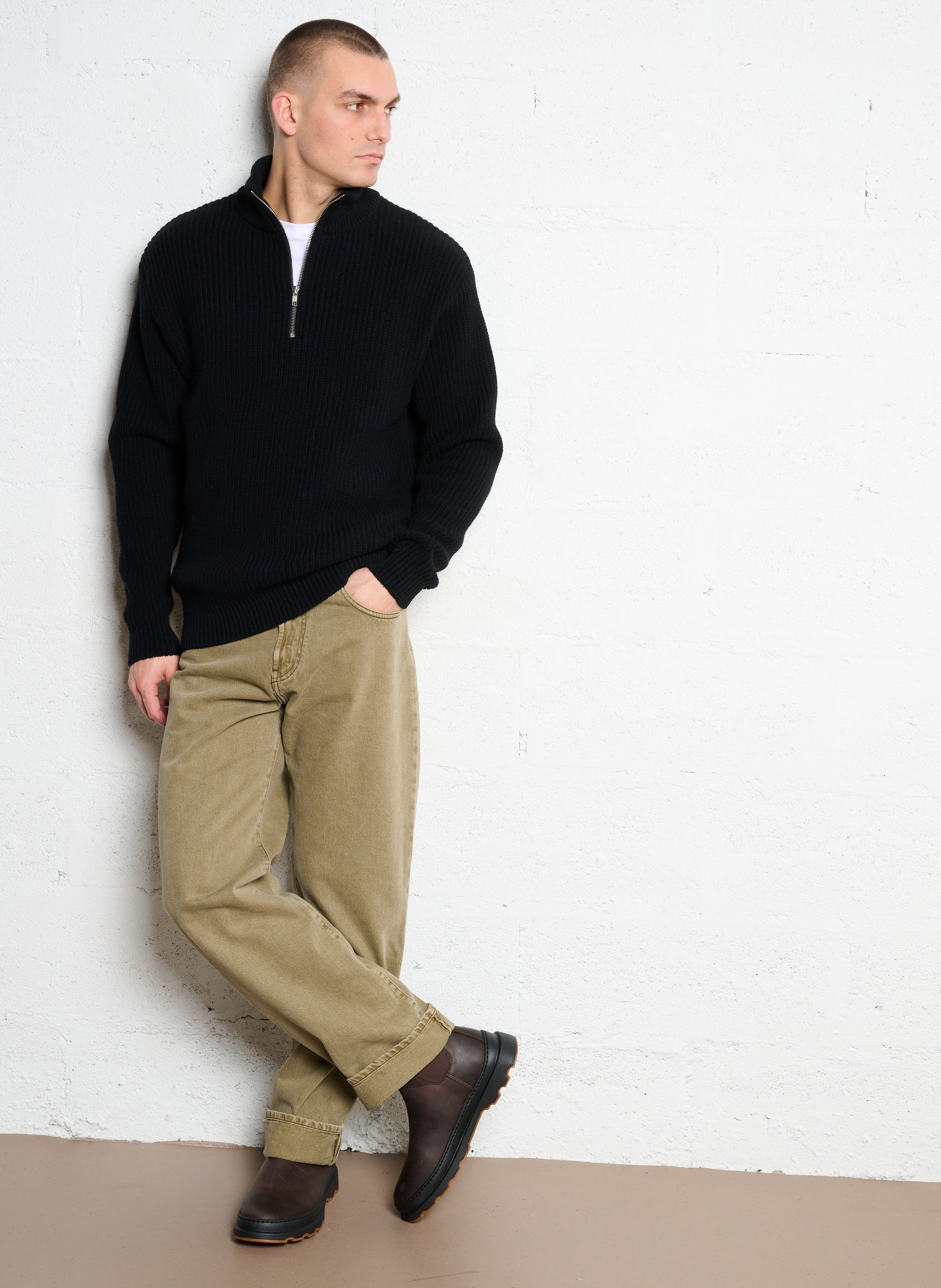 Troyer aus Wolle COLORFUL STANDARD Schwarz