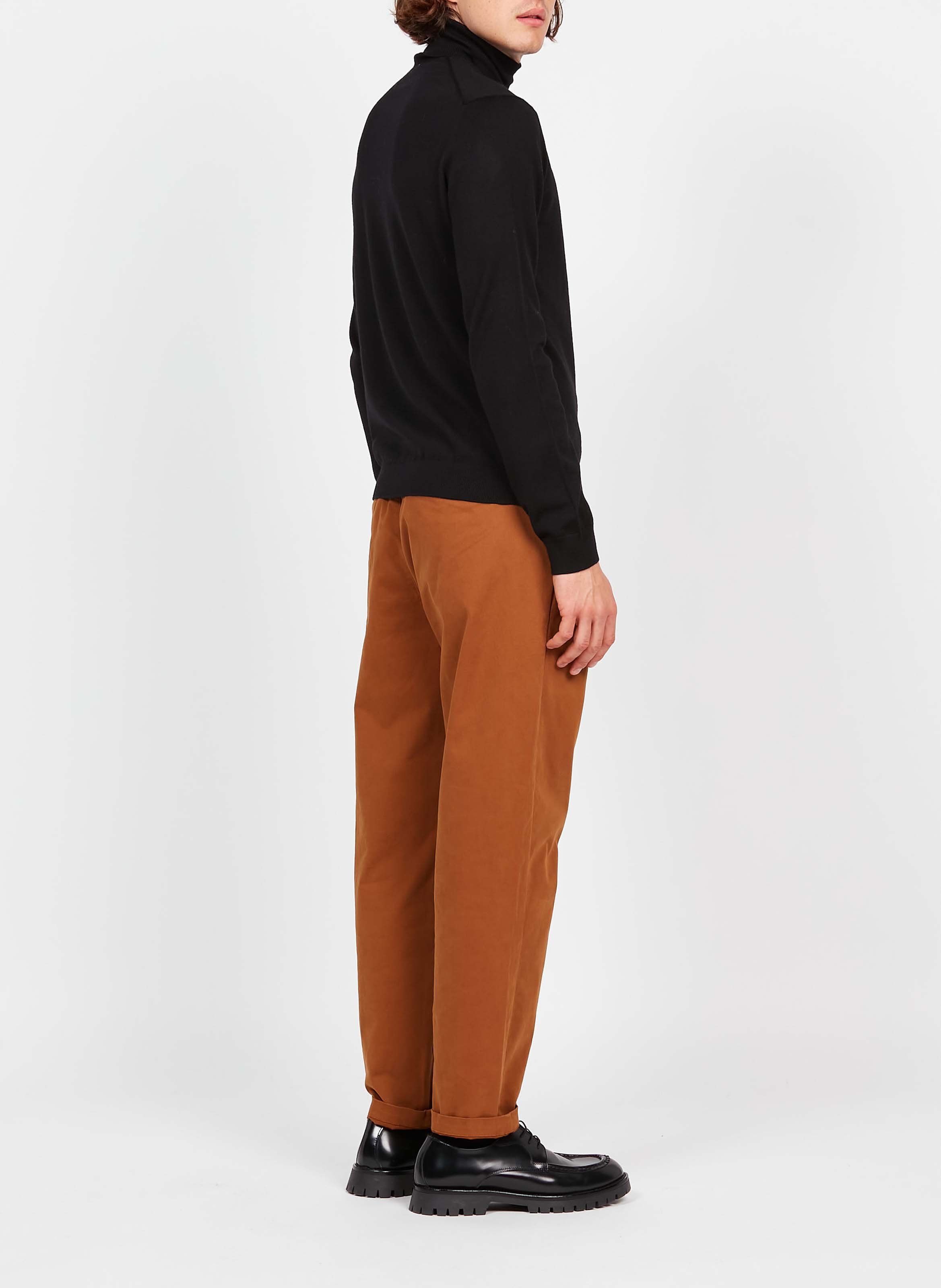 Wool turtleneck sweater SAISON 1865 Black