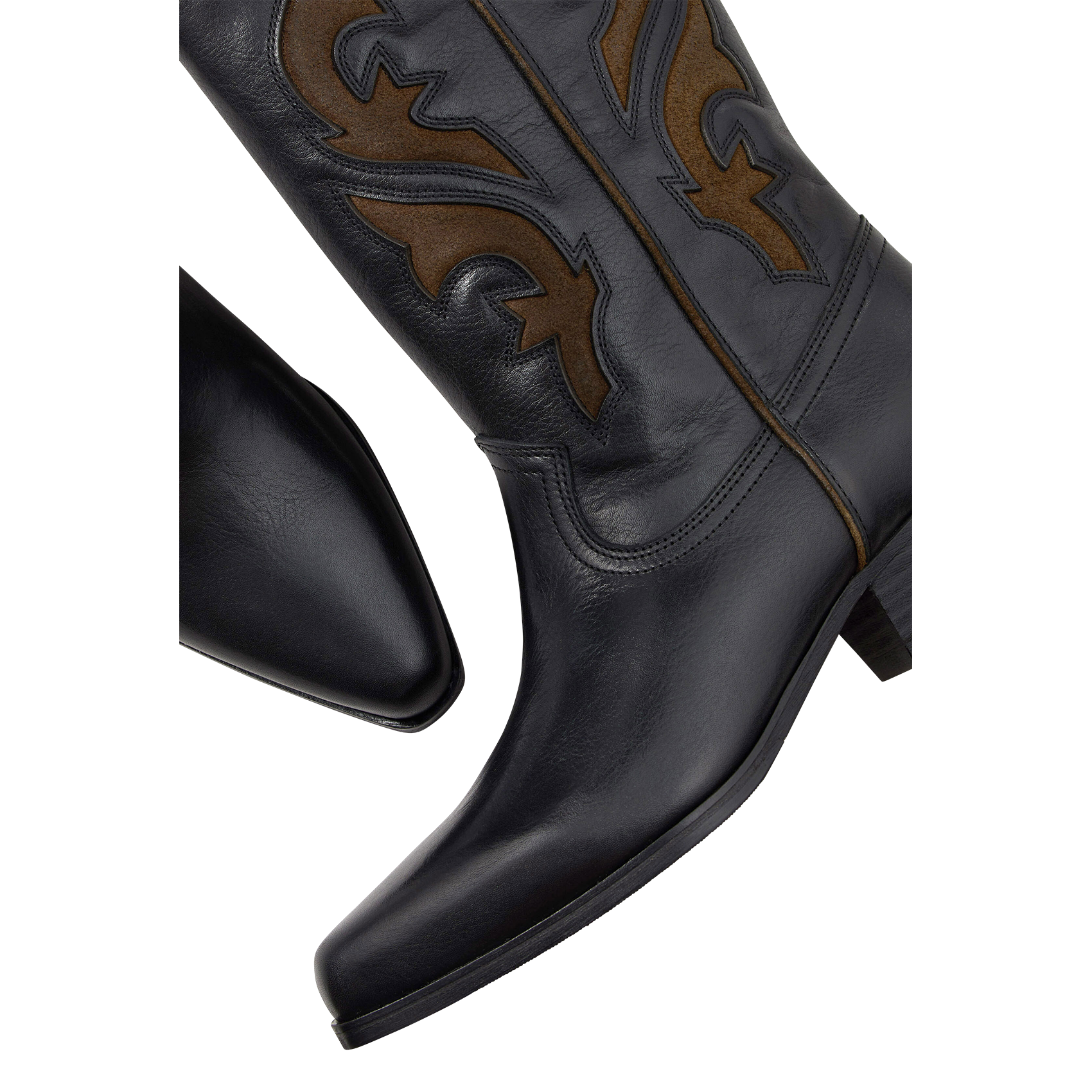 Bottes en cuir BA&SH Noir