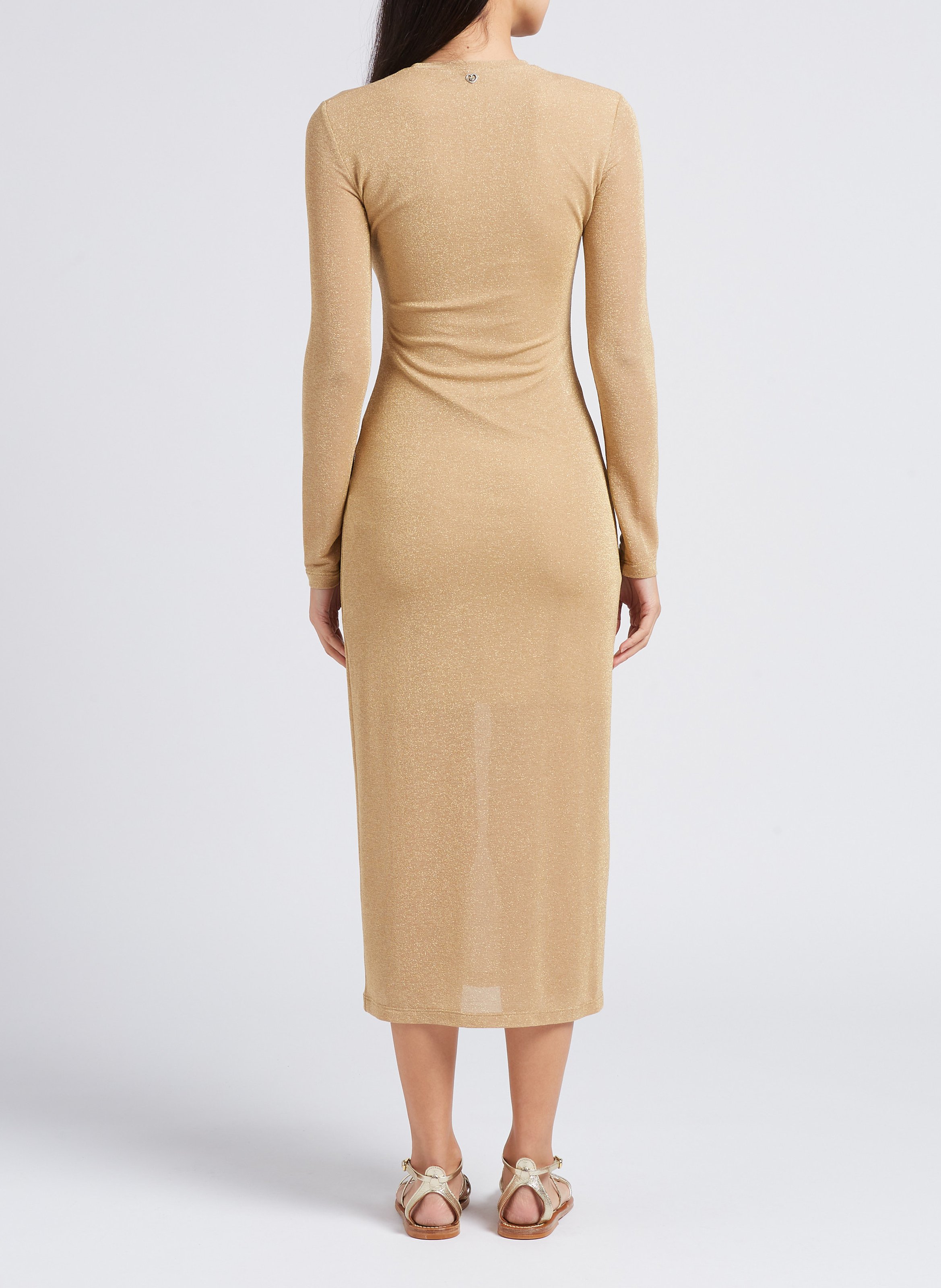 Midikleid mit Metallic-Effekt PLEASE Golden