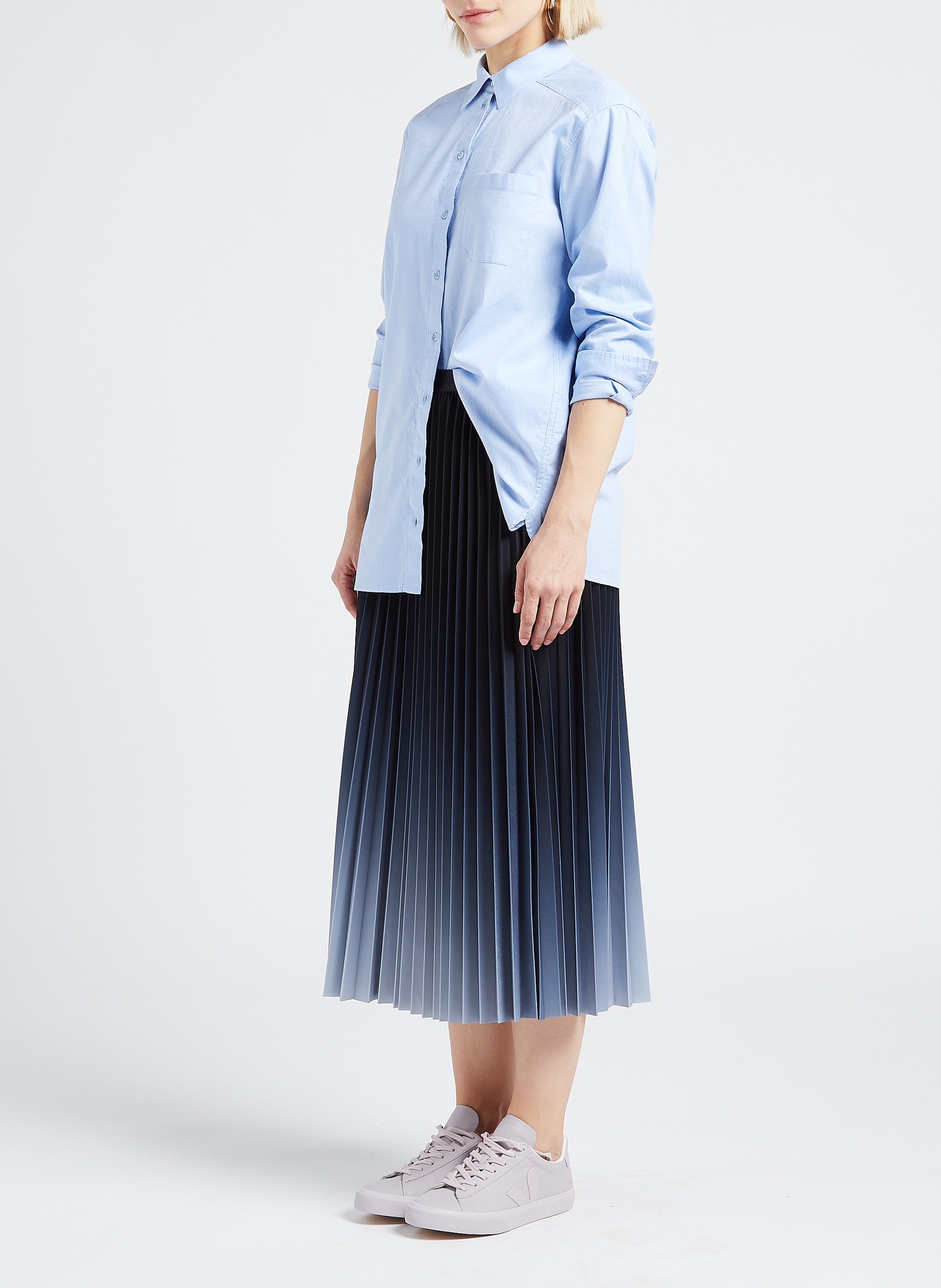 Chemise col classique en coton  MAISON 123 Bleu