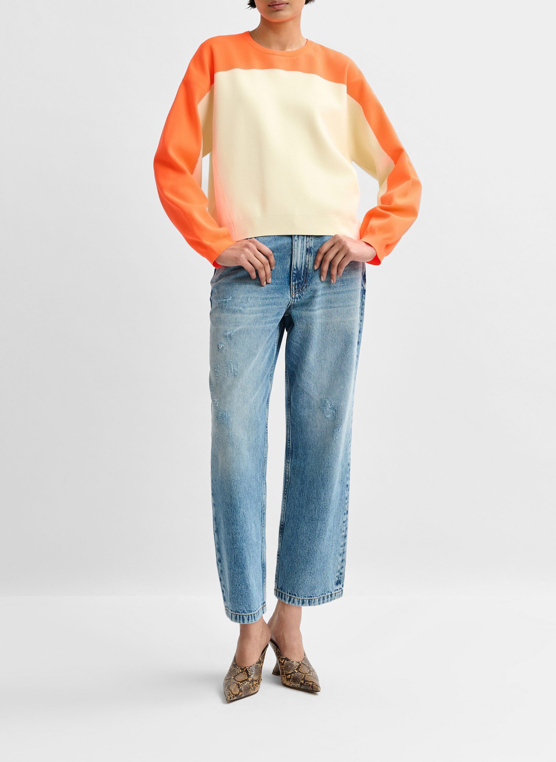 Pull col rond  ESSENTIEL ANTWERP Orange