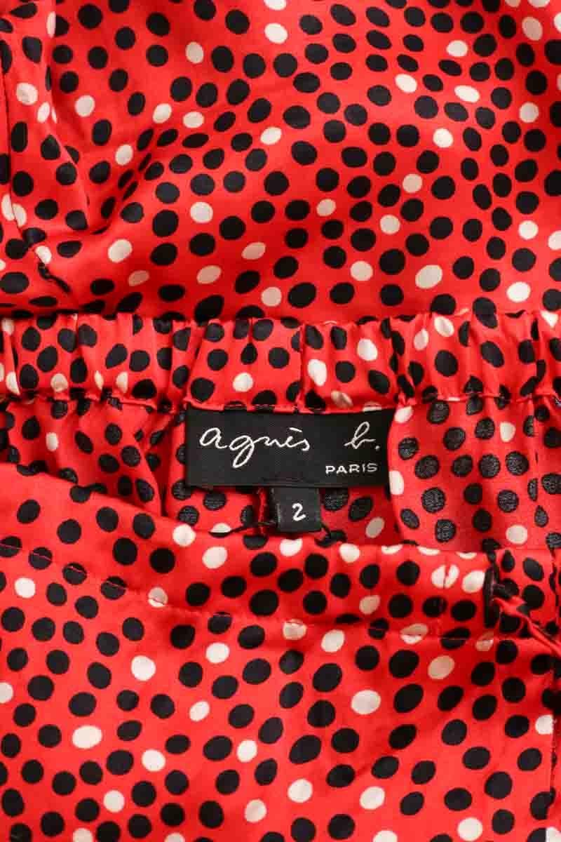 Pantalon large AGNES B. - Seconde Main Rouge