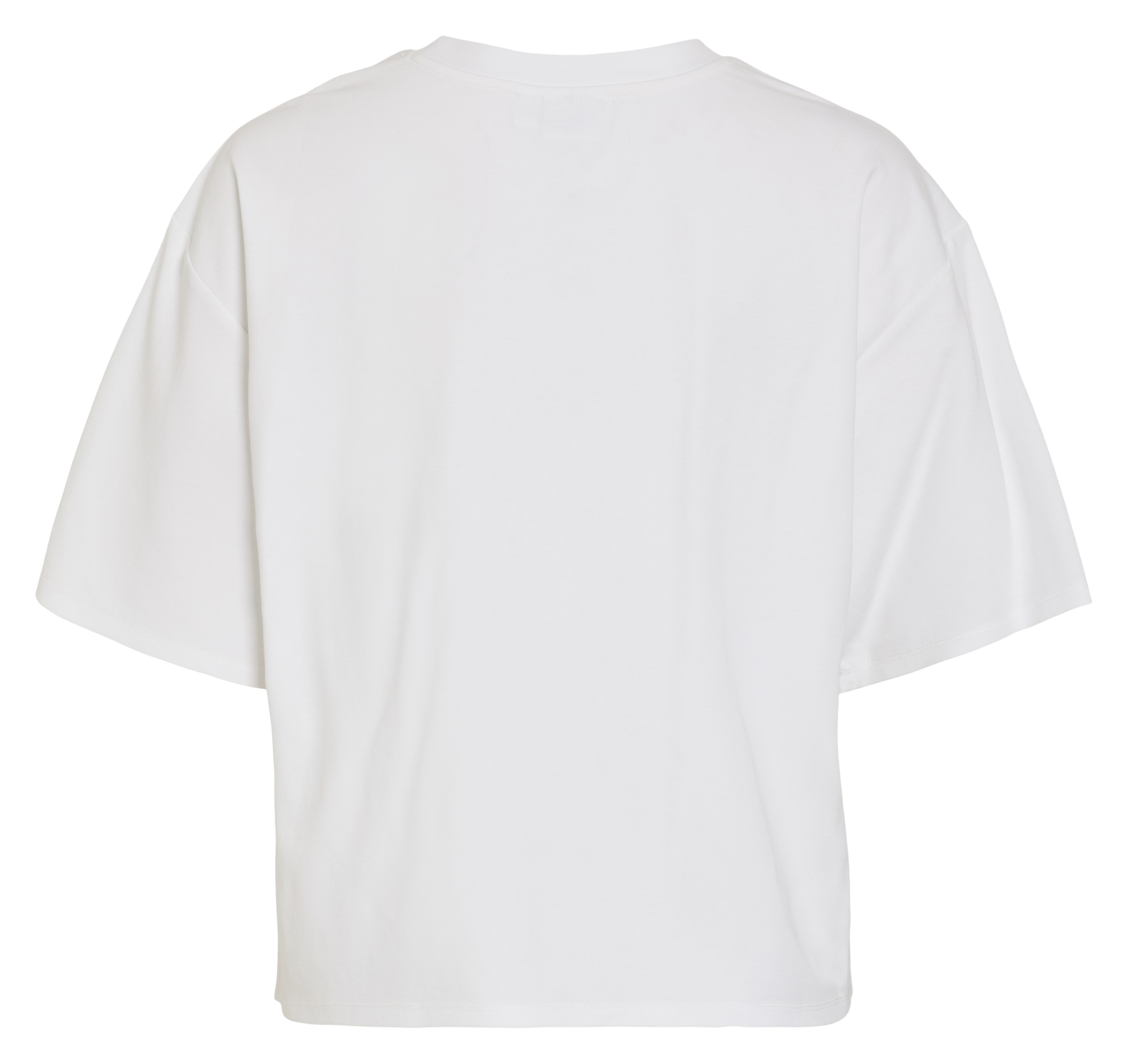 Tee-shirt droit col rond VILA Blanc