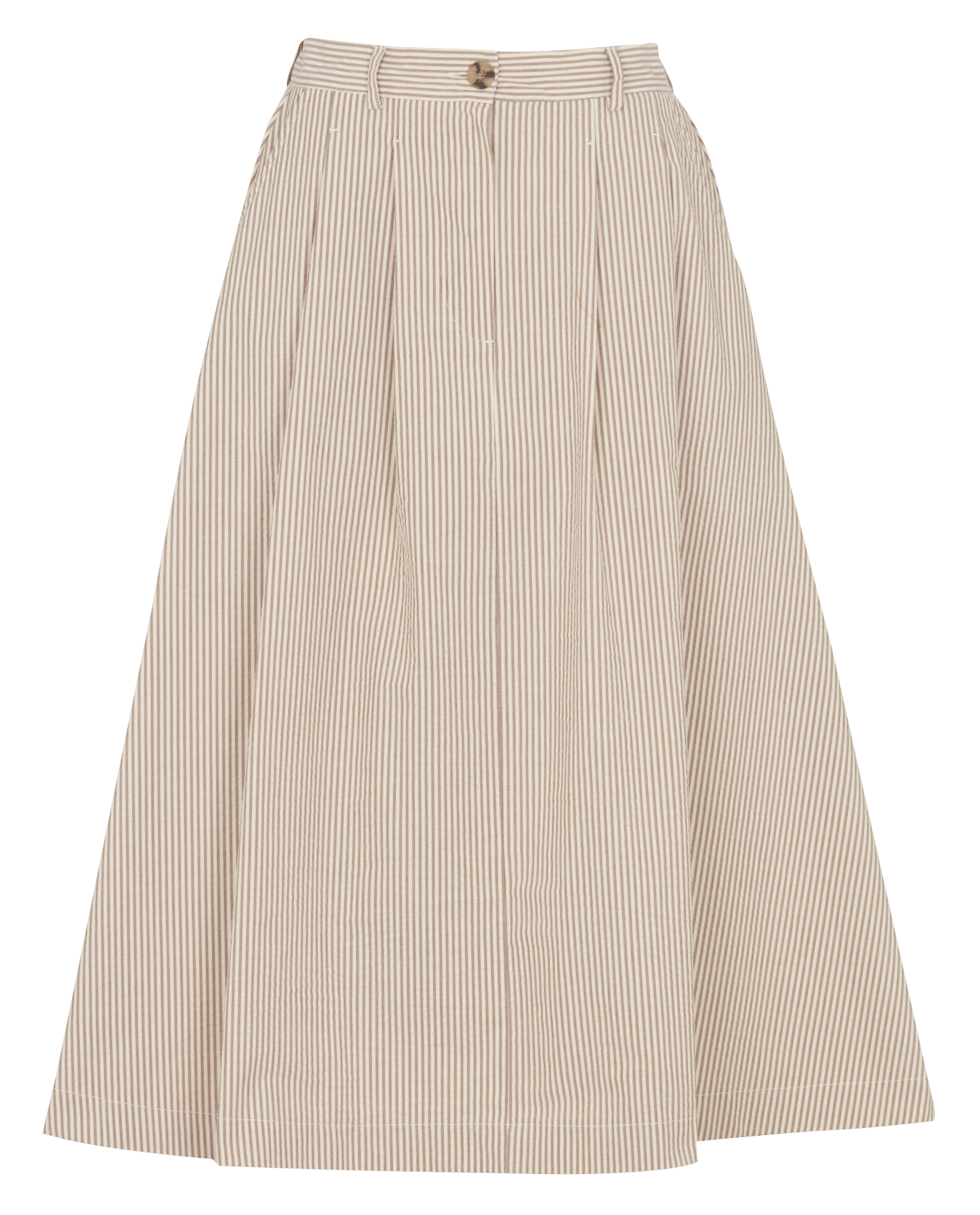 Jupe midi à rayures en coton RUE DE TOKYO Multicolore