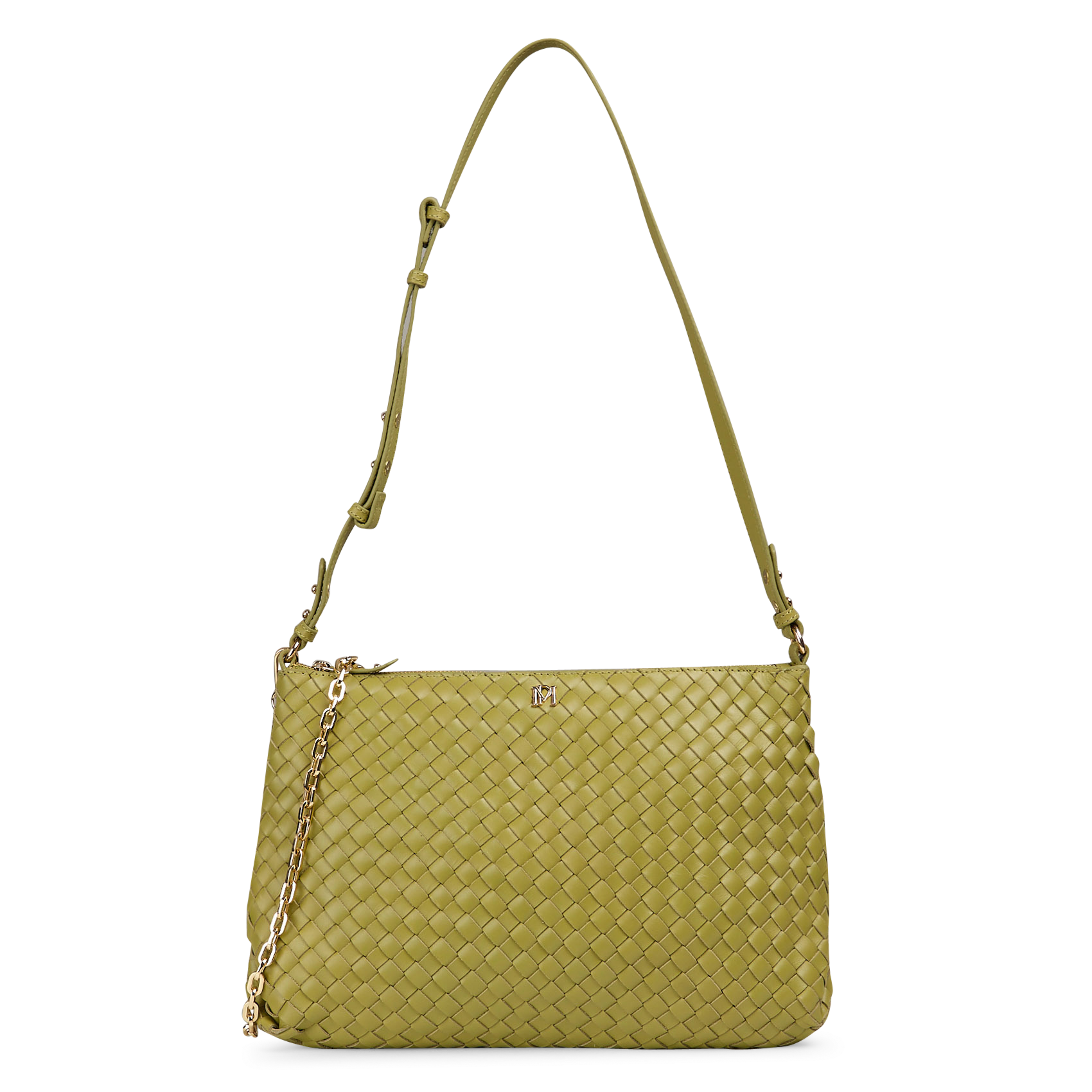 Sac bandoulière tressé en cuir PETITE MENDIGOTE