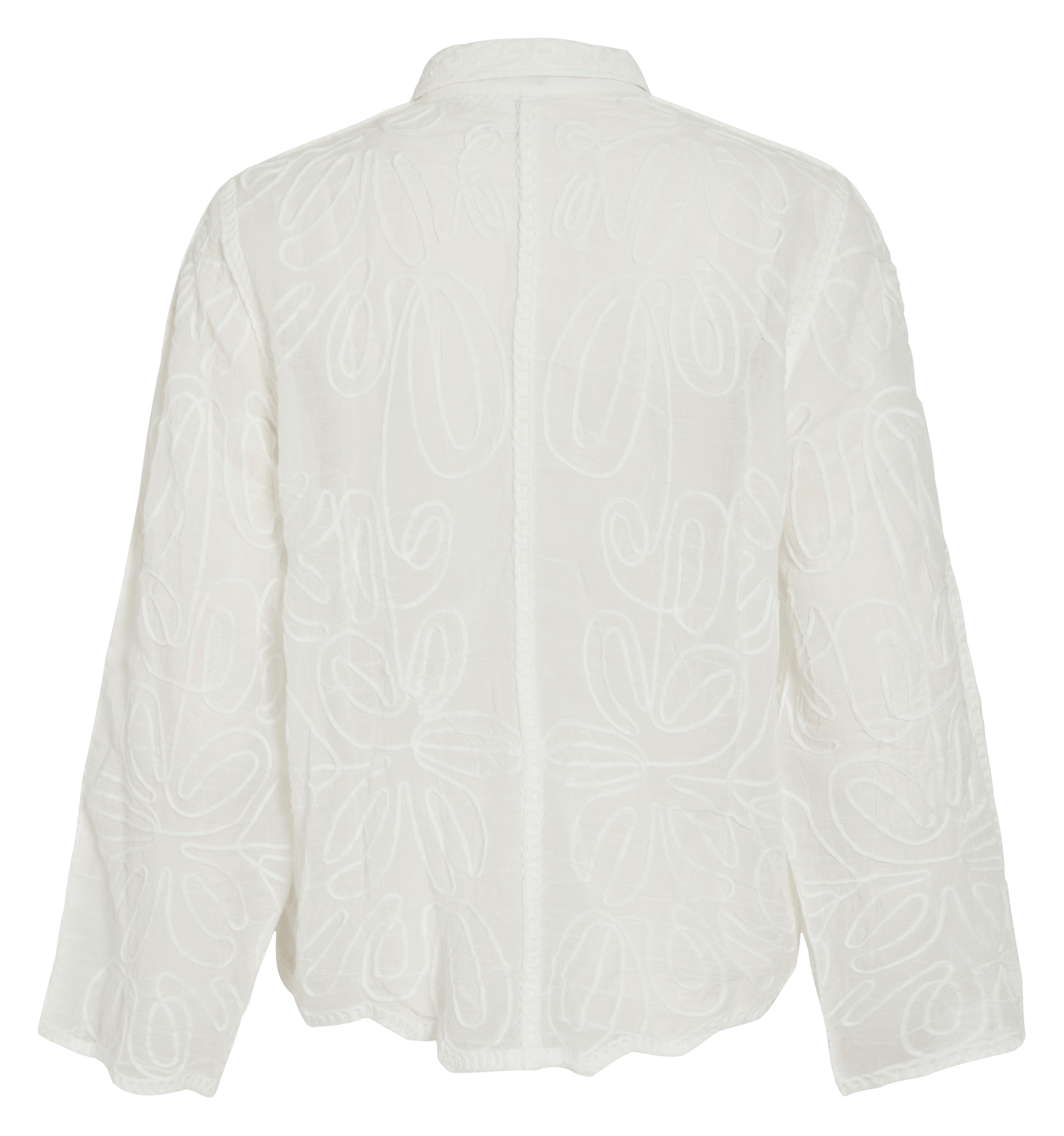 Chemise brodée en coton VILA Blanc