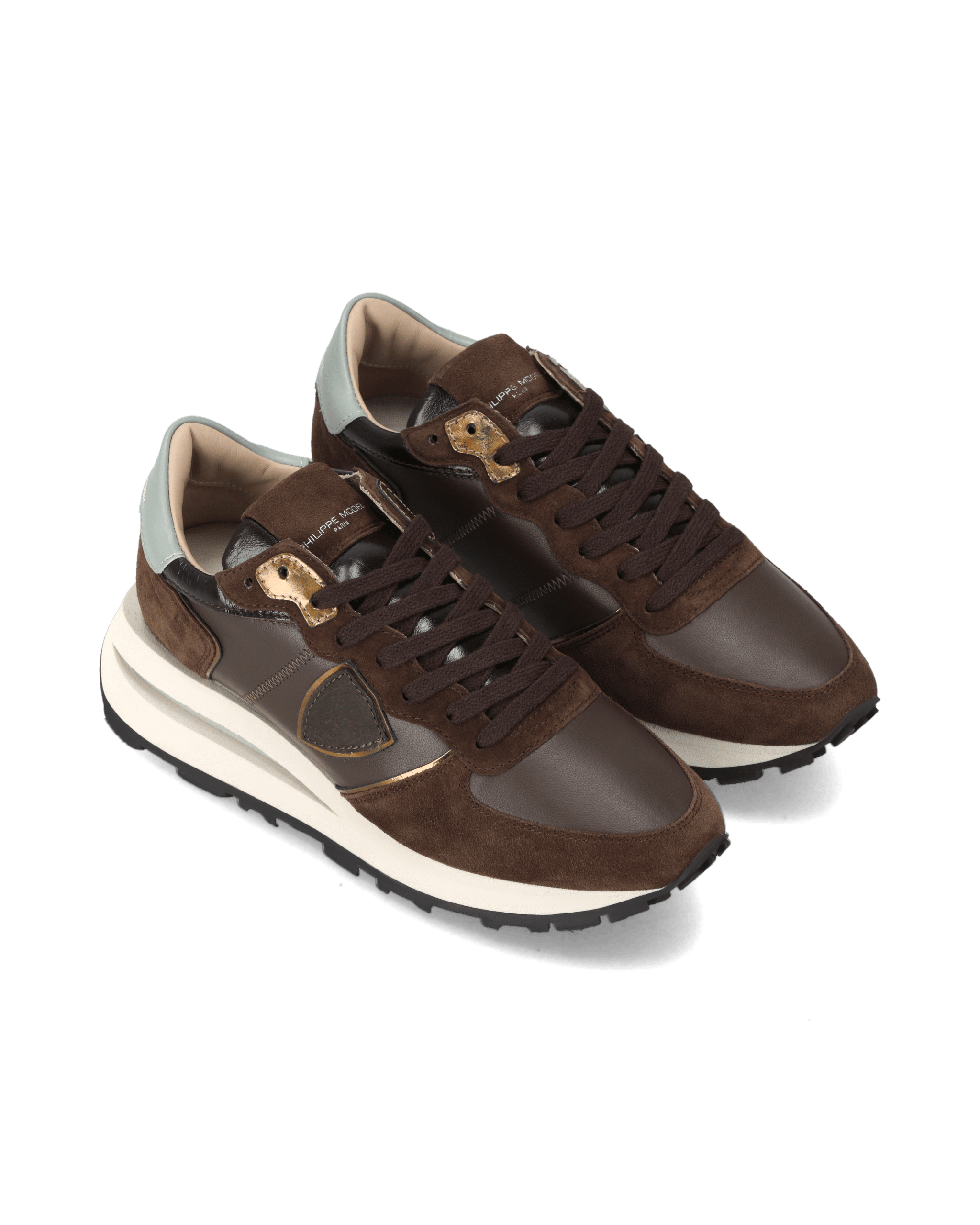 High-top running sneakers PHILIPPE MODEL Brown