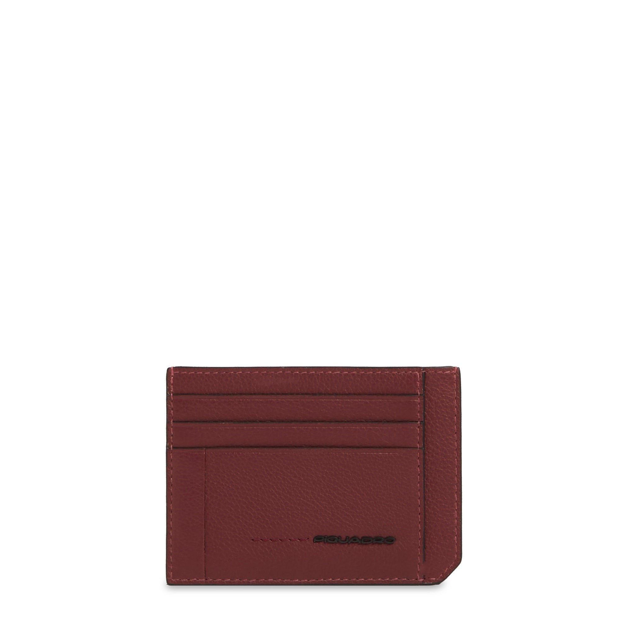 Men's slim leather credit card holder with RFID protection PIQUADRO