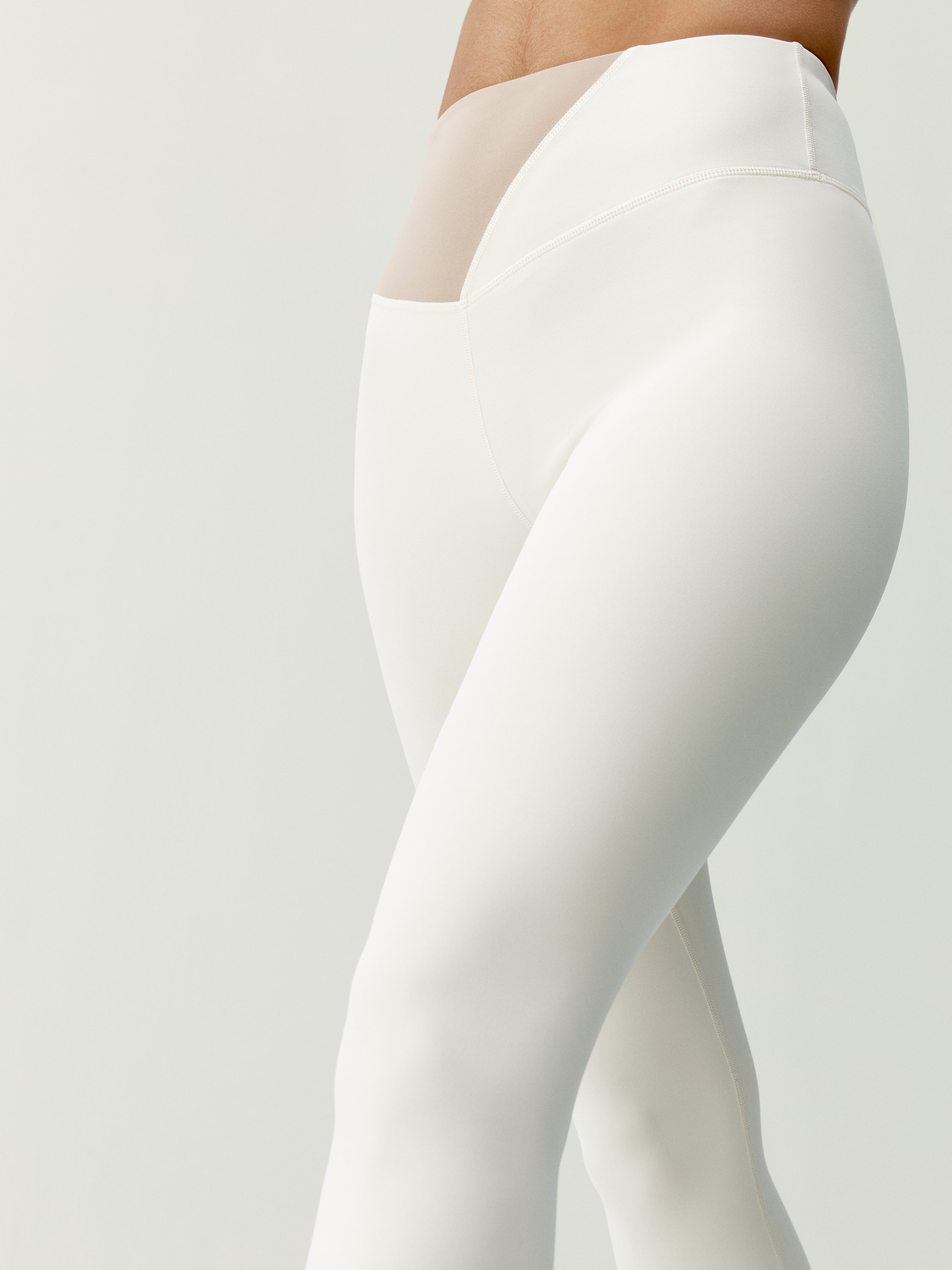 Women's high-waisted quick-drying sports leggings BORN Beige