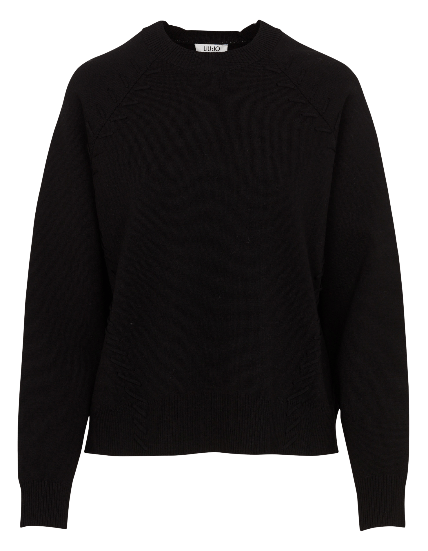 Strick-Mix-Pullover mit Stehkragen LIU JO
