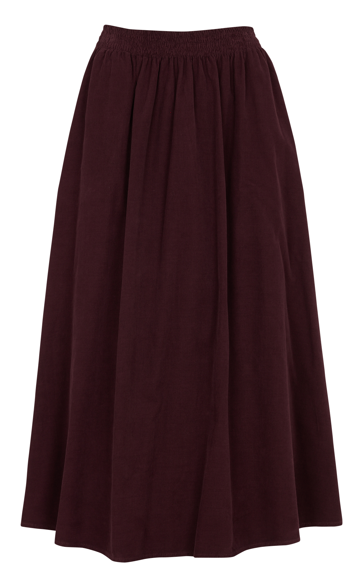 Jupe mdi évasée en coton LA FEE MARABOUTEE Rouge