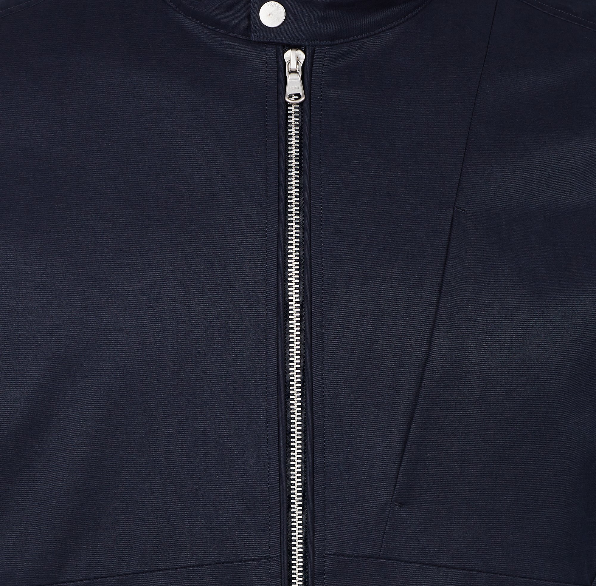 Blouson aus Baumwoll-Mix mit Rundhalsausschnitt IKKS Blau