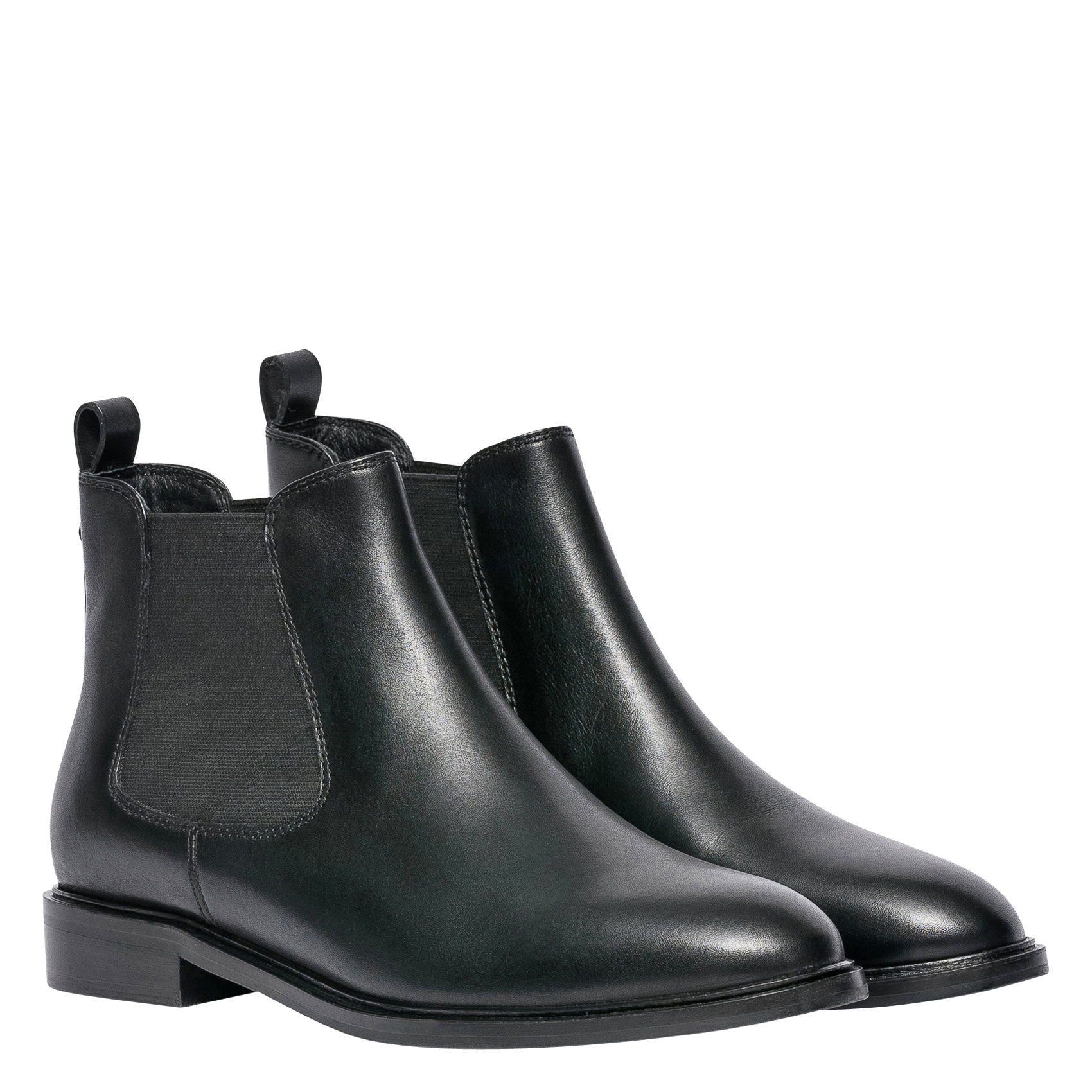 Stiefeletten aus Glattleder BOCAGE Schwarz