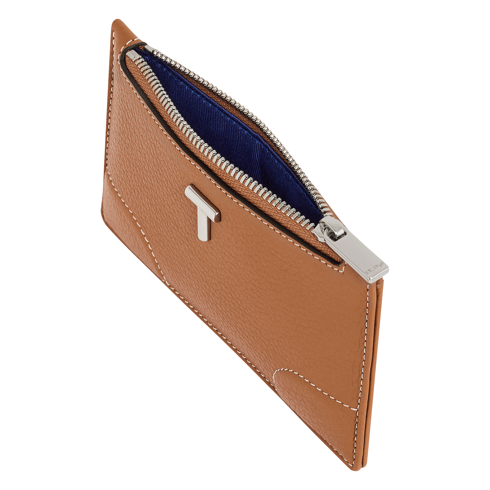 Porte-cartes en cuir grainé  LE TANNEUR Marron