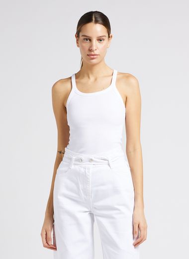 IRO RODEO - Tee-shirt col V en lin | Blanc