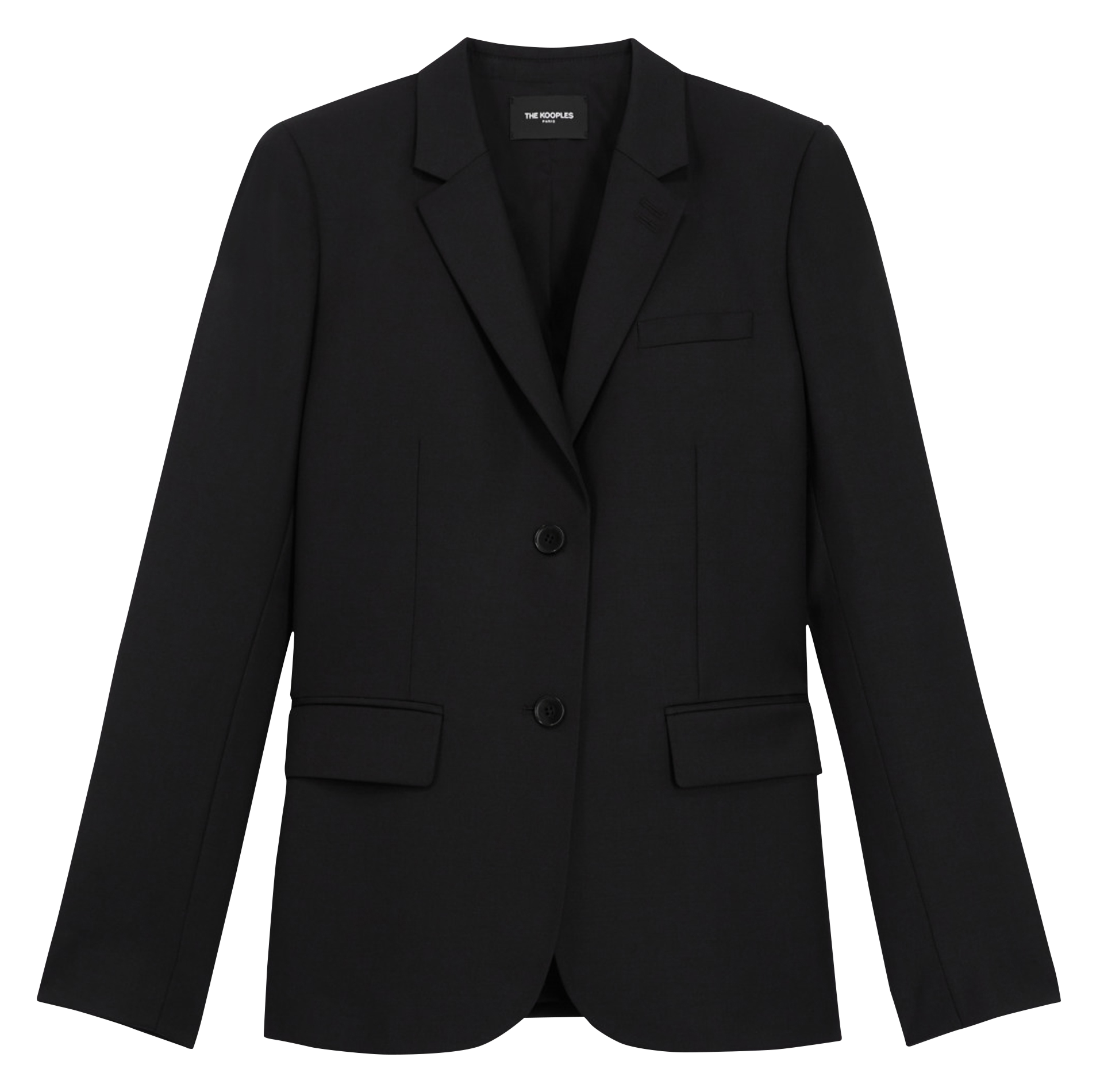 Tailored Wool Jacket Black The Kooples Women Place des Tendances
